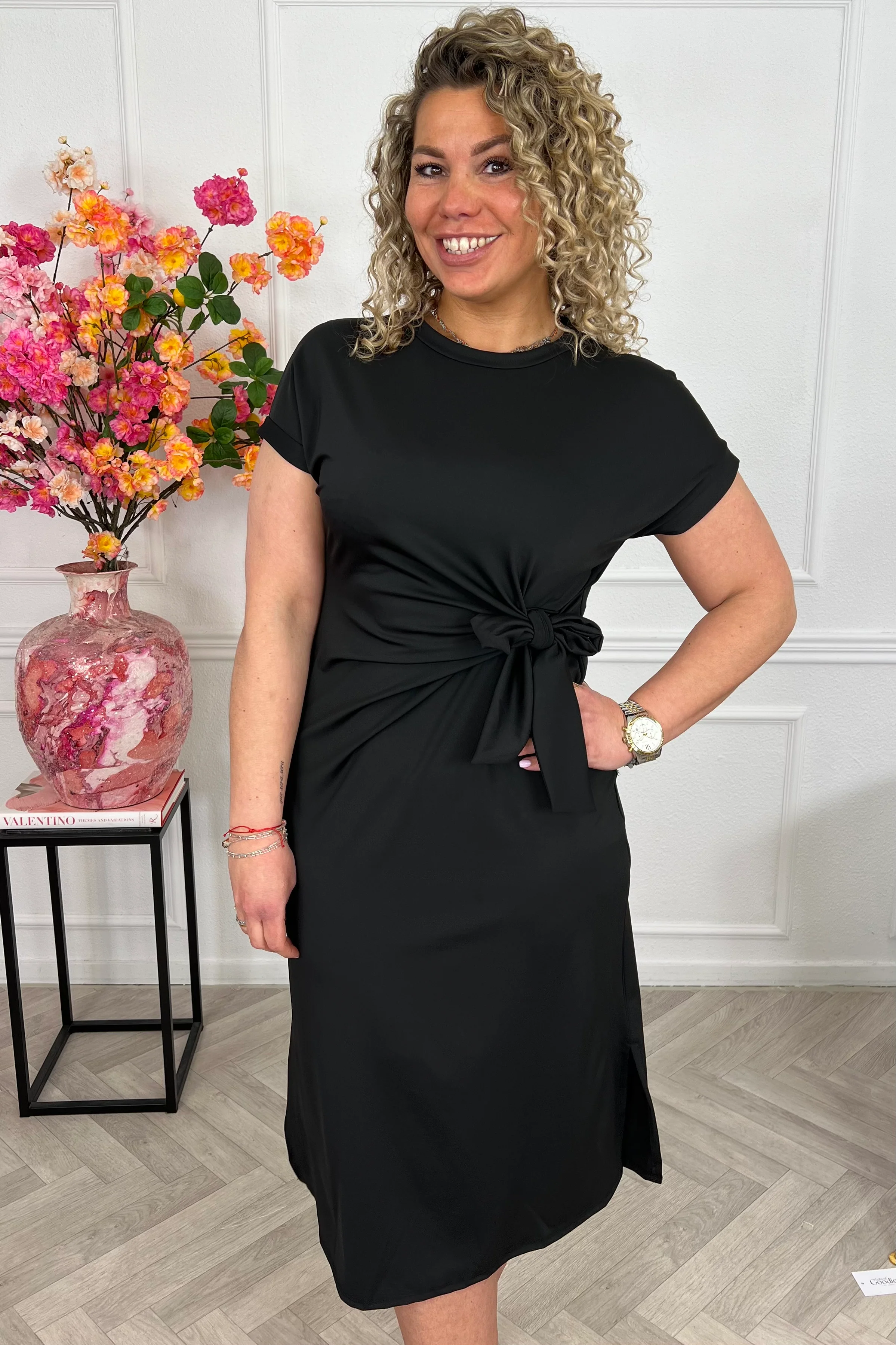 Maxi Travel Bow Strik Dress - Black - Image 6