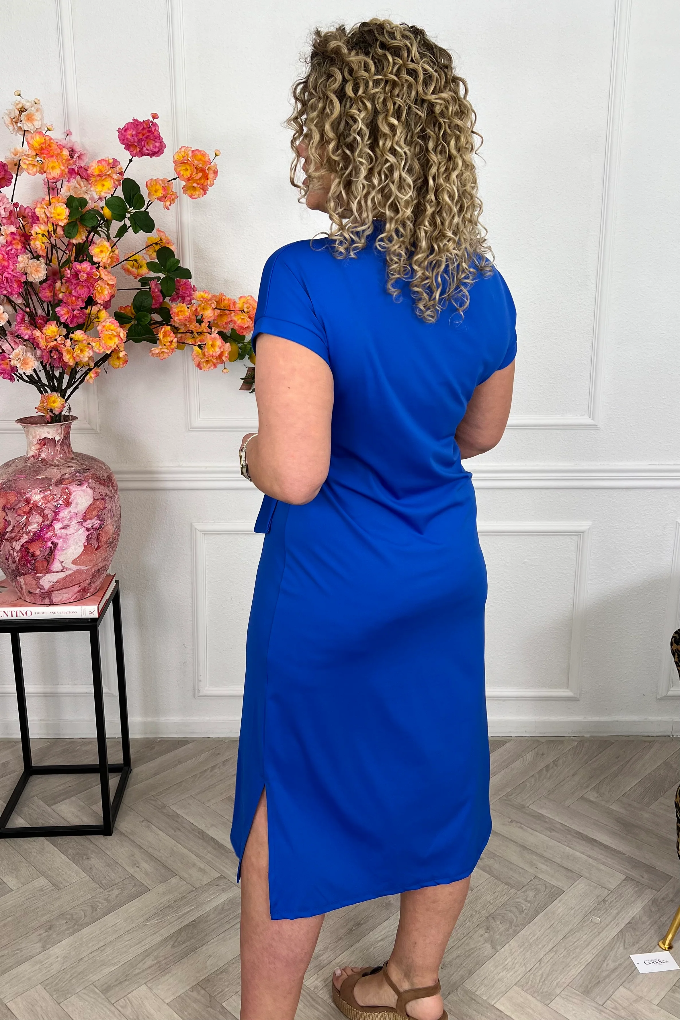 Maxi Travel Bow Strik Dress - Kobalt - Image 8
