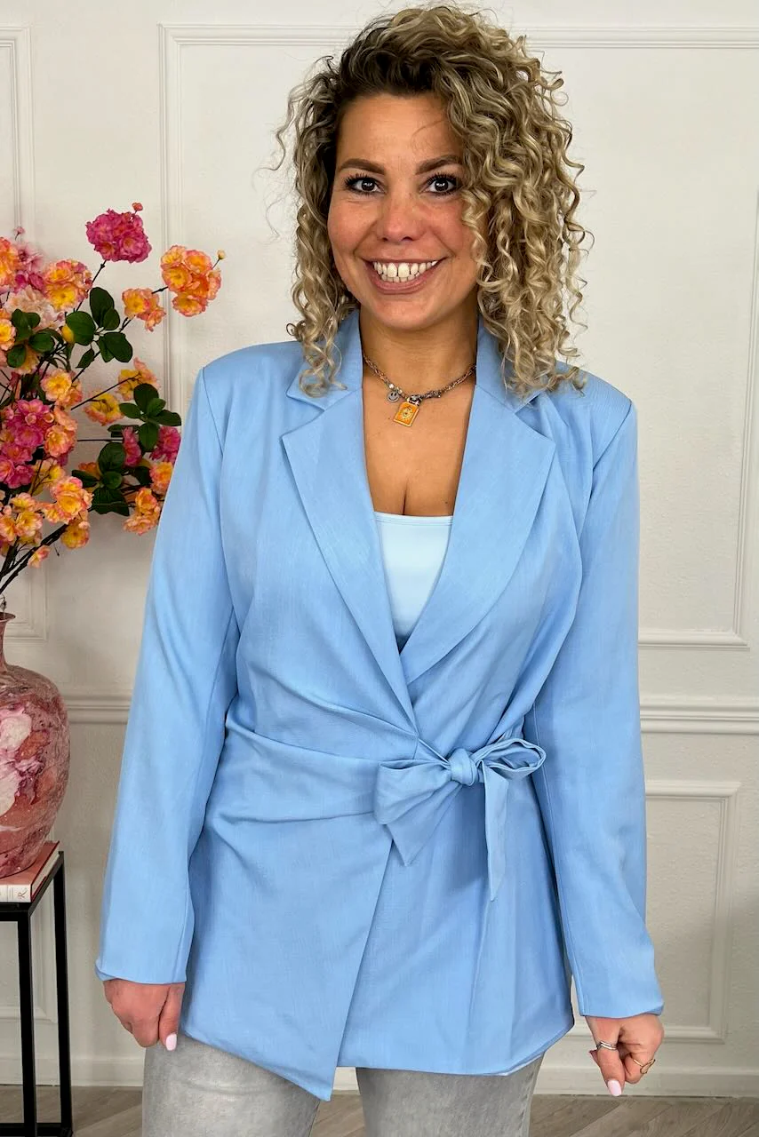 Maxime Strik Blazer - Light Blue - Image 2