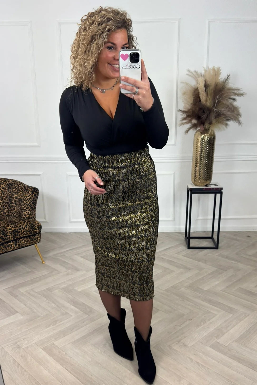 Midnight Pencil Skirt - Black - Image 2