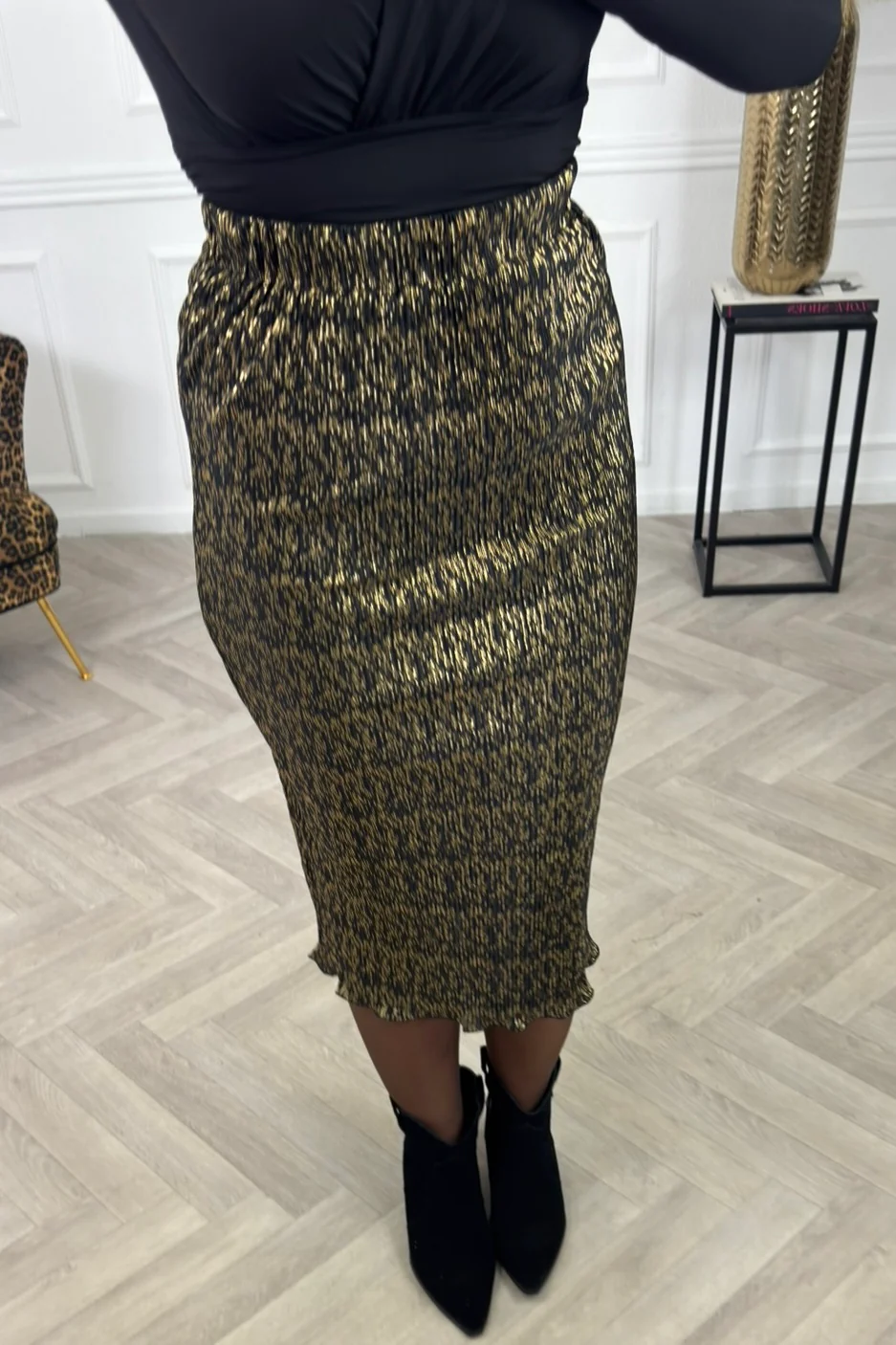 Midnight Pencil Skirt - Black - Image 3