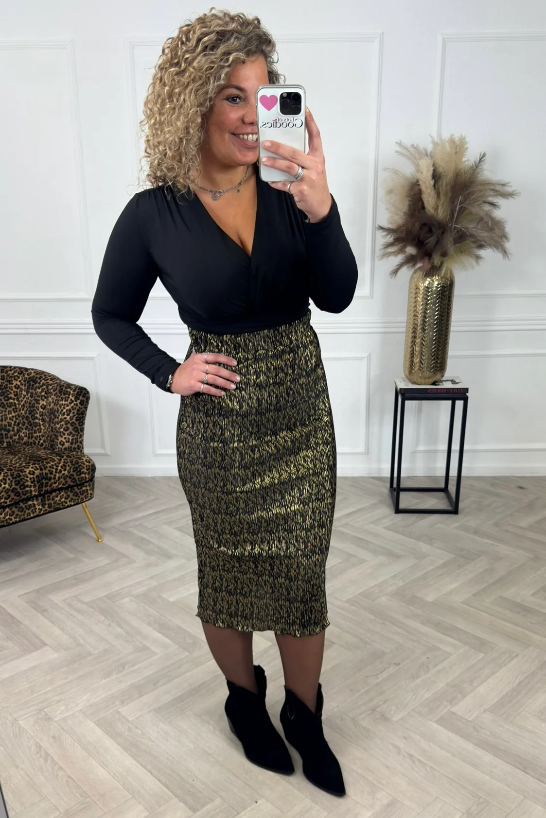 Midnight Pencil Skirt - Black - Image 5