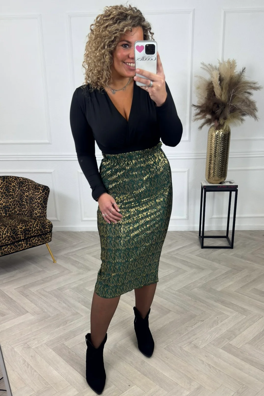 Midnight Pencil Skirt - Green