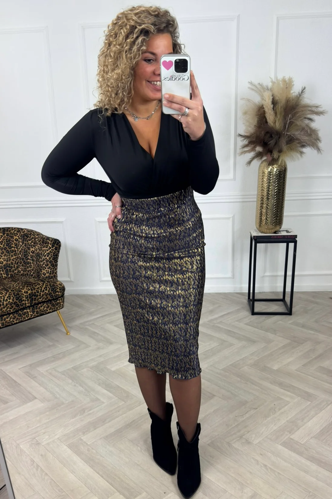 Midnight Pencil Skirt - Navy - Image 2