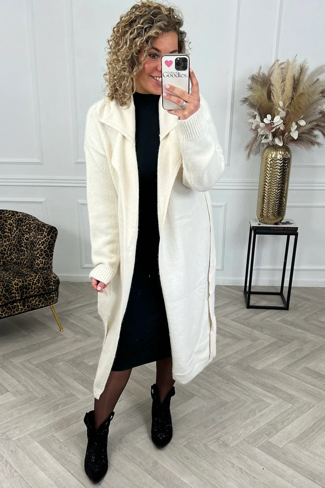 Mila Belted Vest - Beige - Image 3