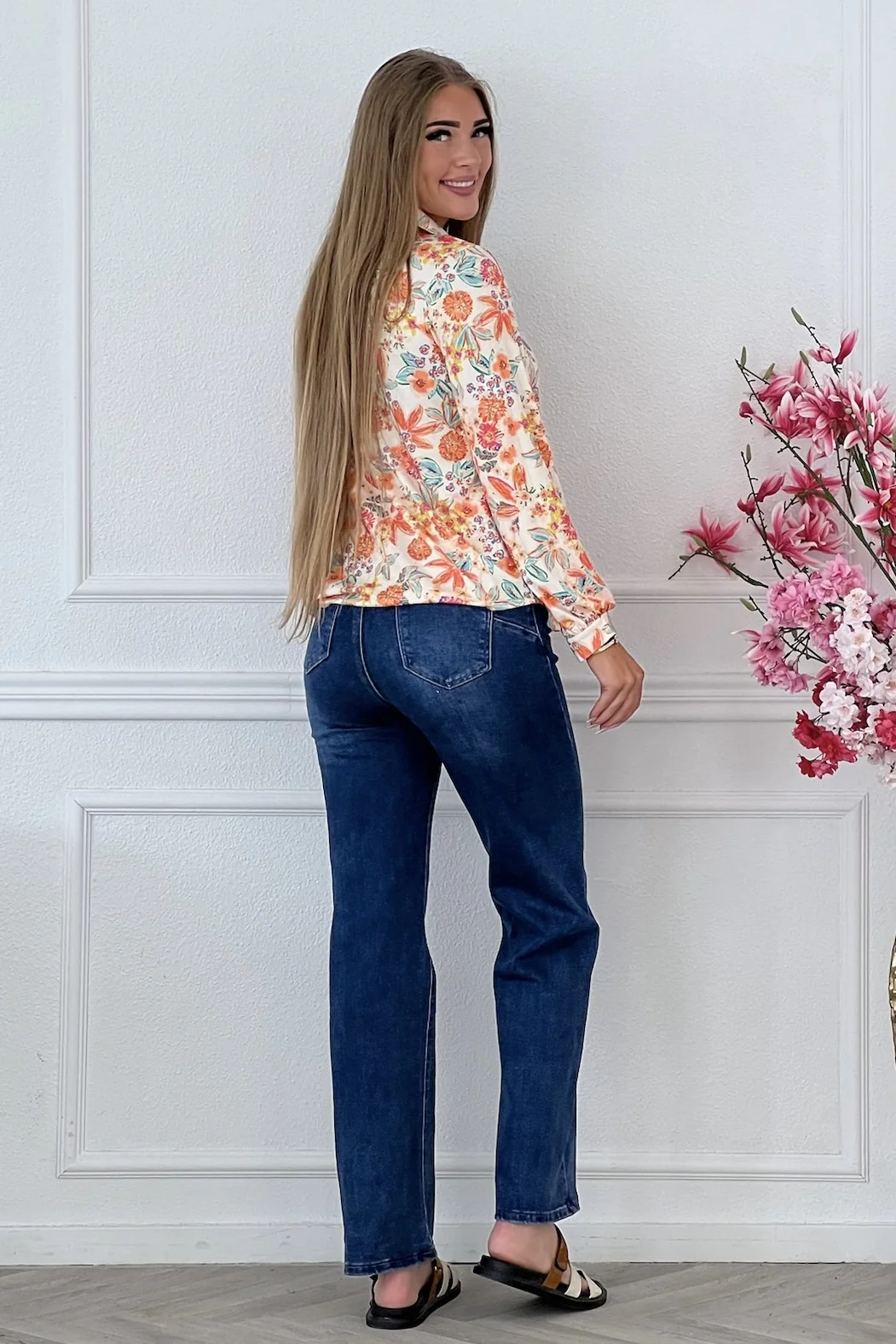 Milly Summer Blouse - Flowers - Image 3
