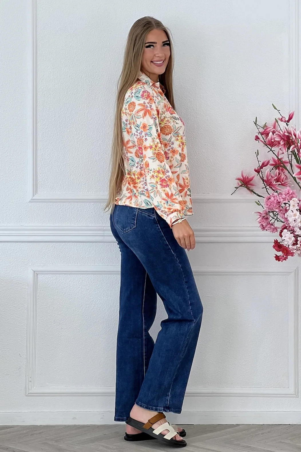 Milly Summer Blouse - Flowers - Image 4