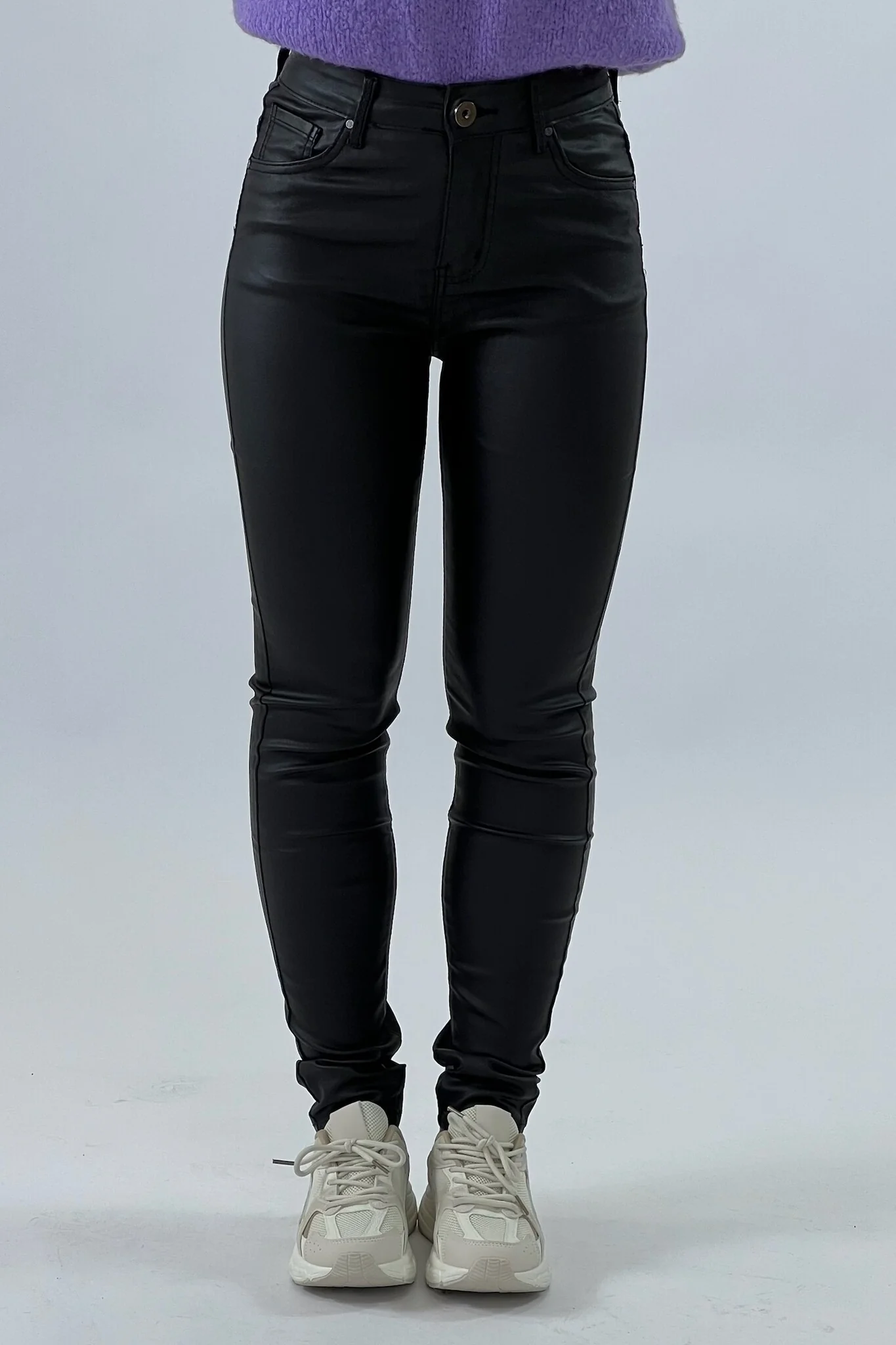 Musthave Leather Look Pants - Black - Image 7