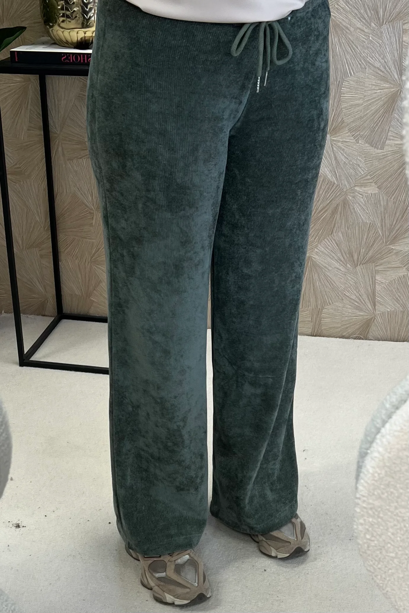 Musthave Comfy Rib Pants - Armygreen - Image 2