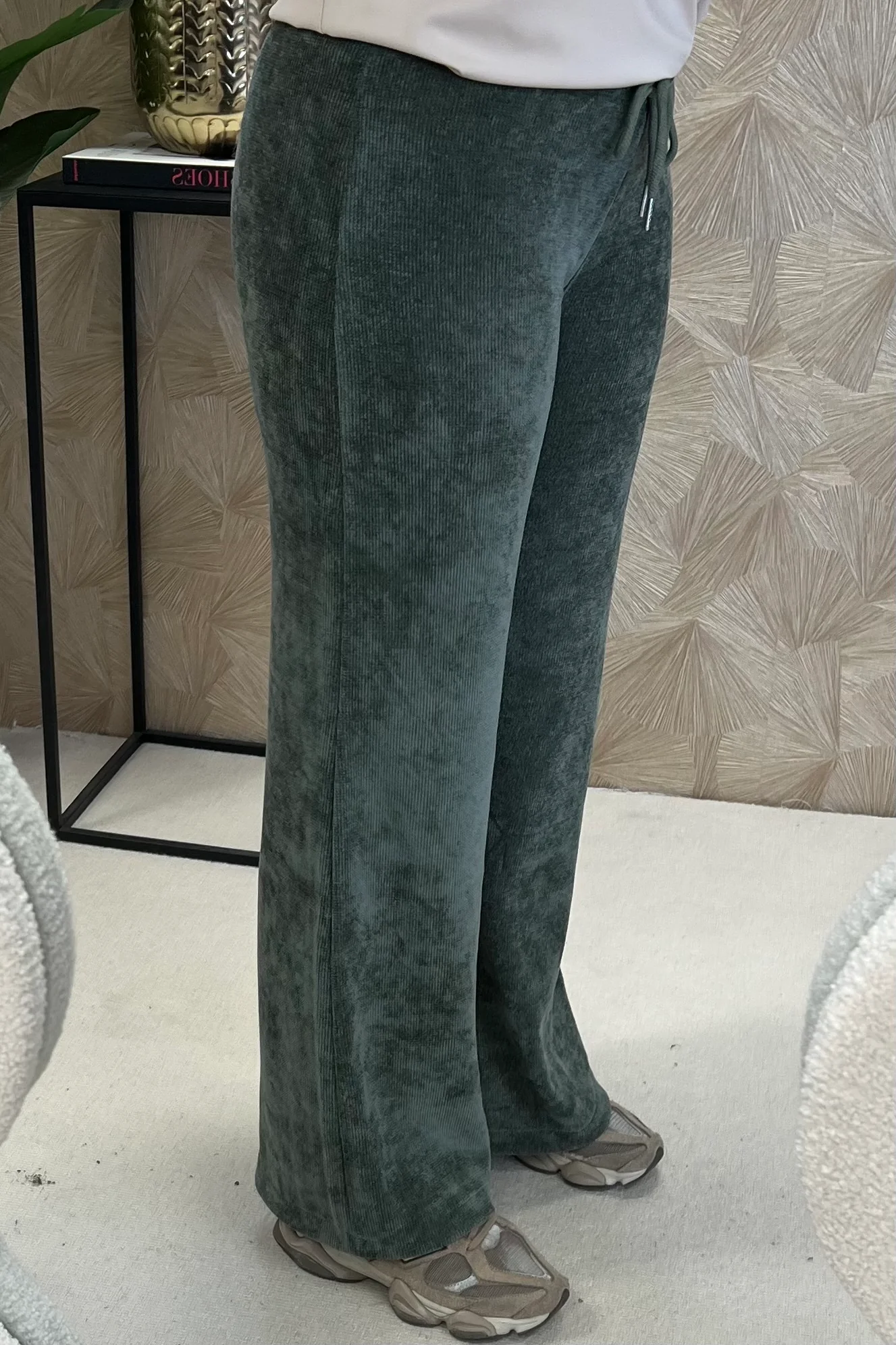 Musthave Comfy Rib Pants - Armygreen - Image 3