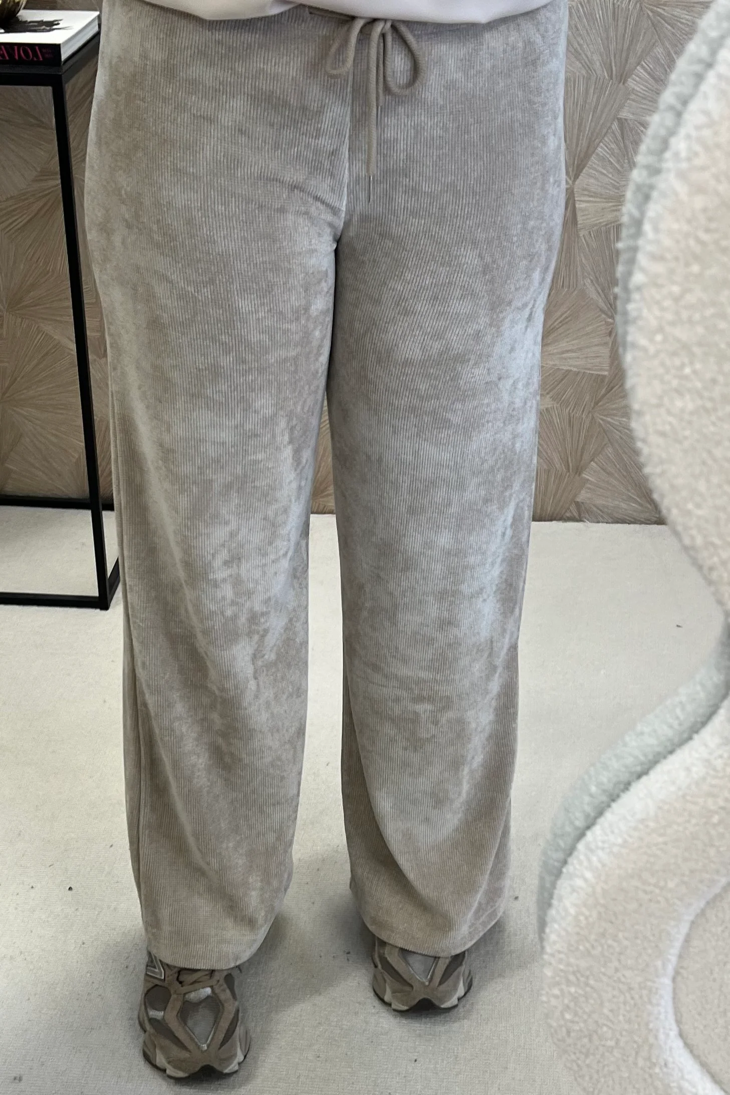 Musthave Comfy Rib Pants - Beige - Image 2