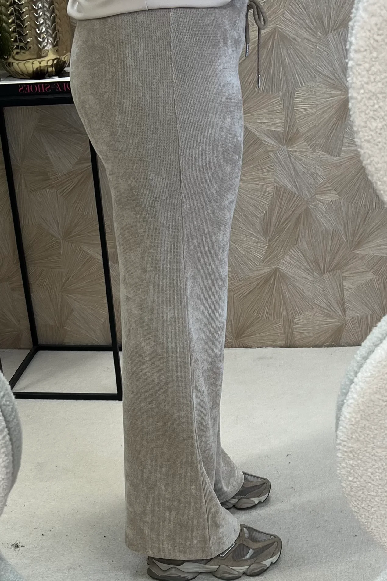 Musthave Comfy Rib Pants - Beige - Image 3