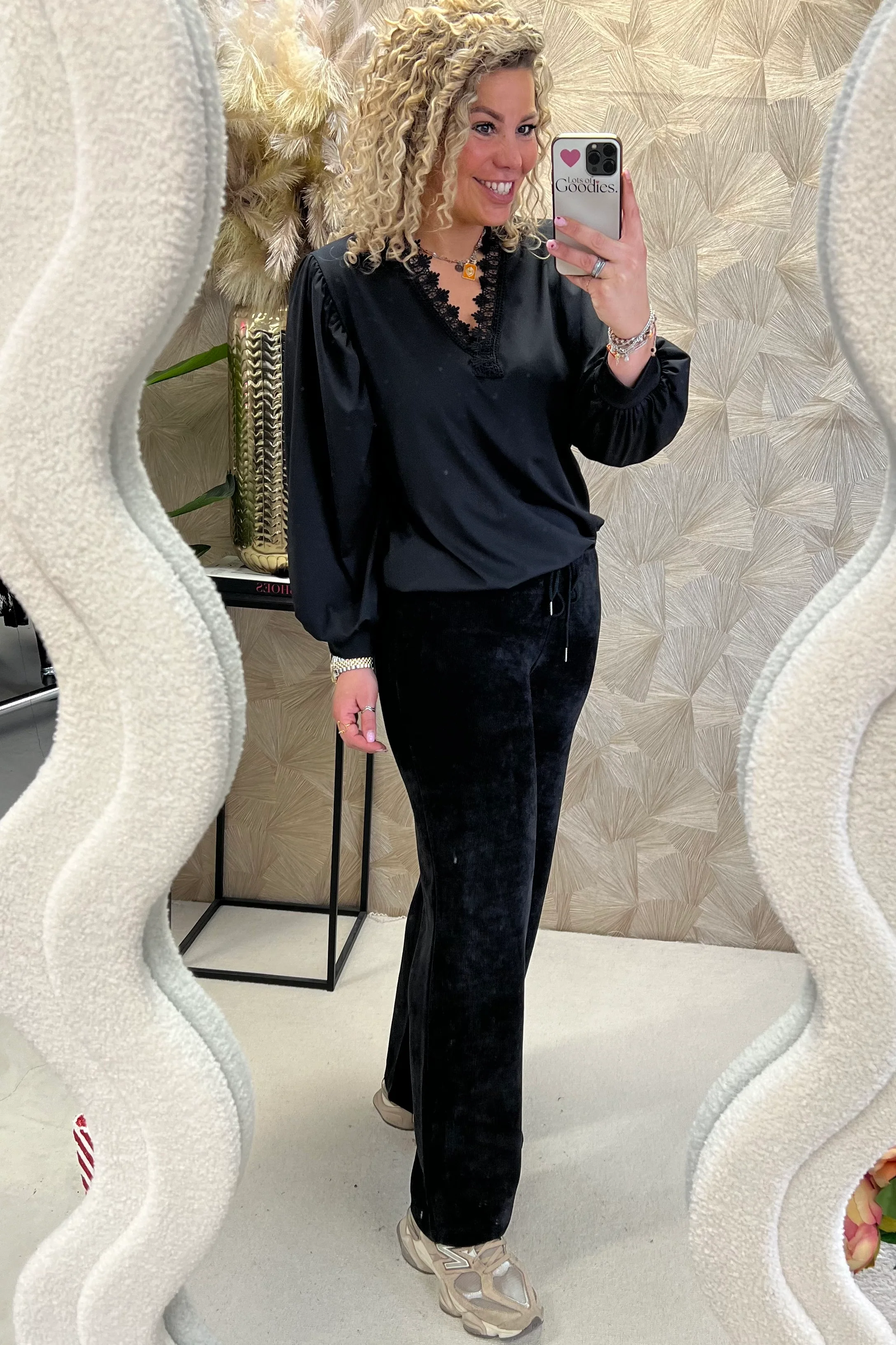 Musthave Comfy Rib Pants - Black