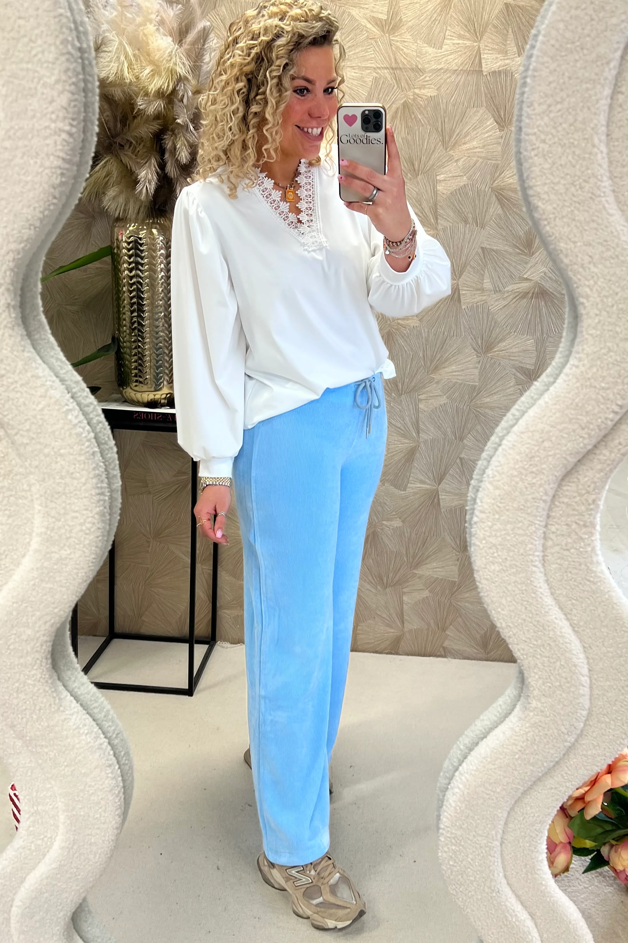 Musthave Comfy Rib Pants - Light Blue