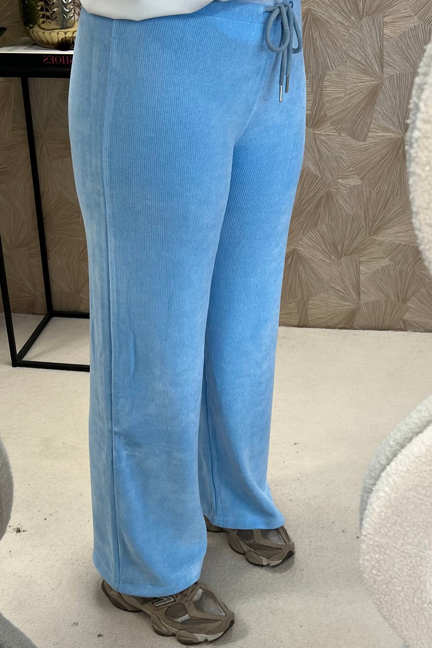 Musthave Comfy Rib Pants - Light Blue - Image 2