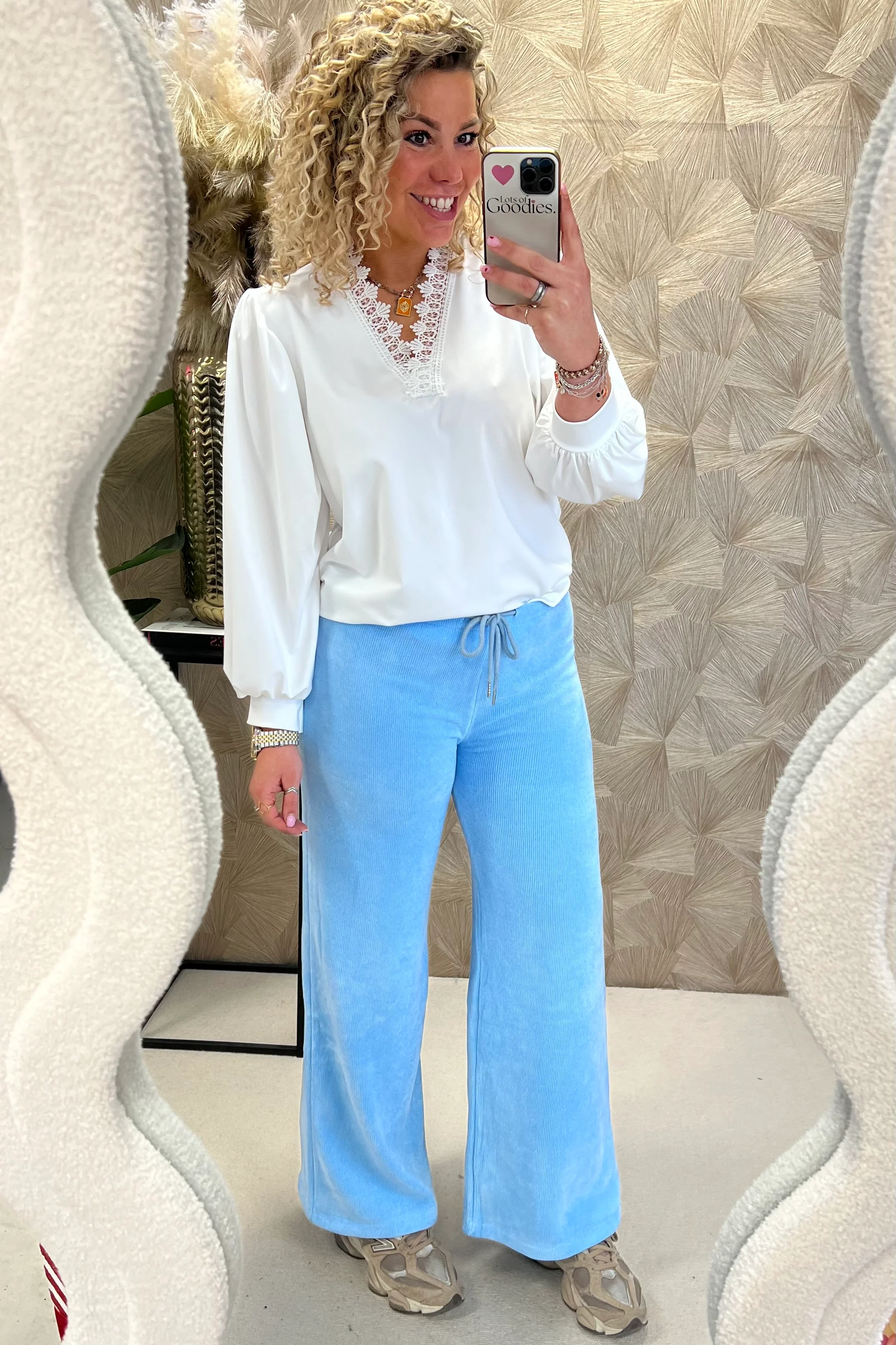 Musthave Comfy Rib Pants - Light Blue - Image 4