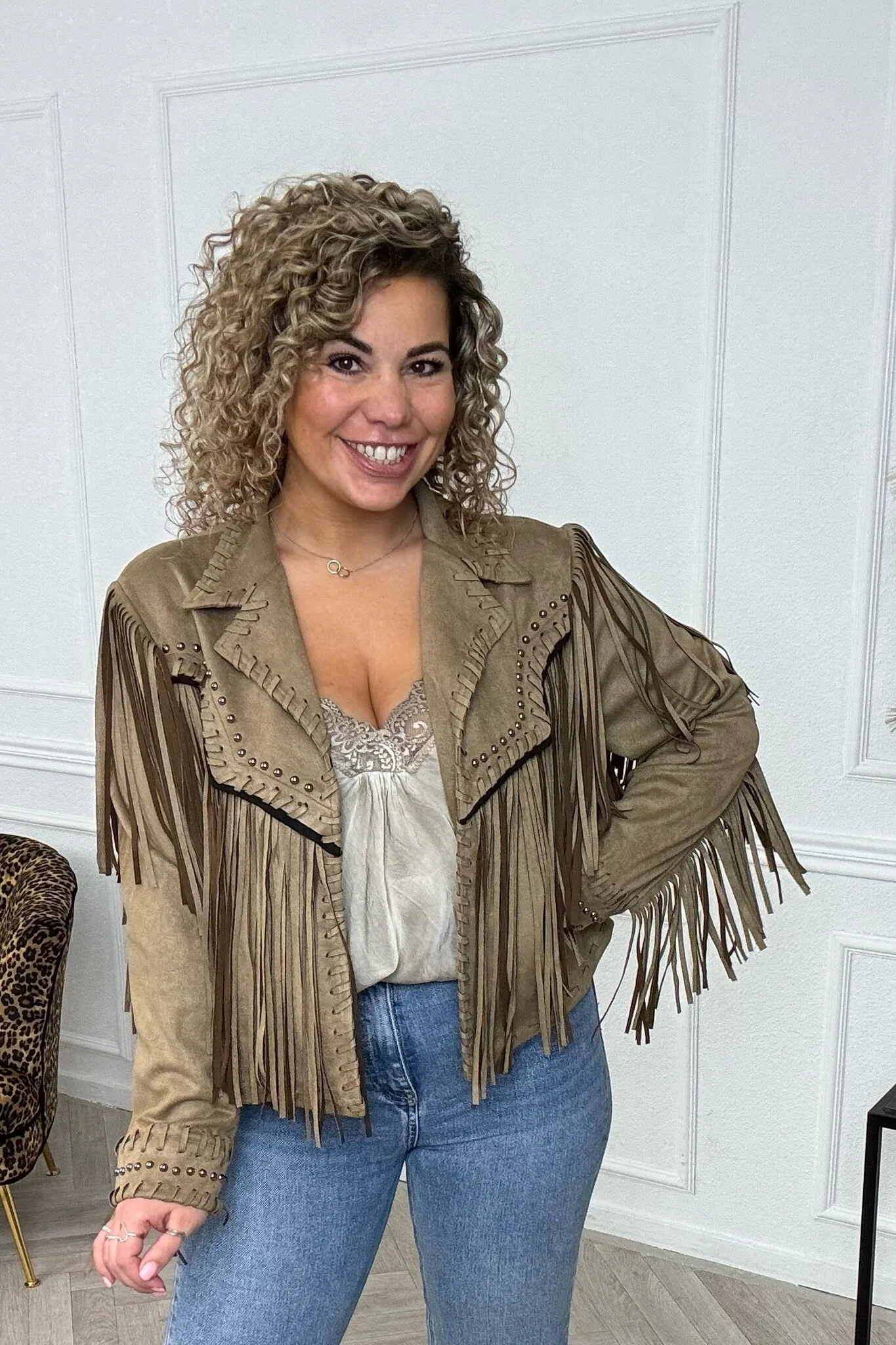 Musthave Fringe Jacket - Brown - Image 7