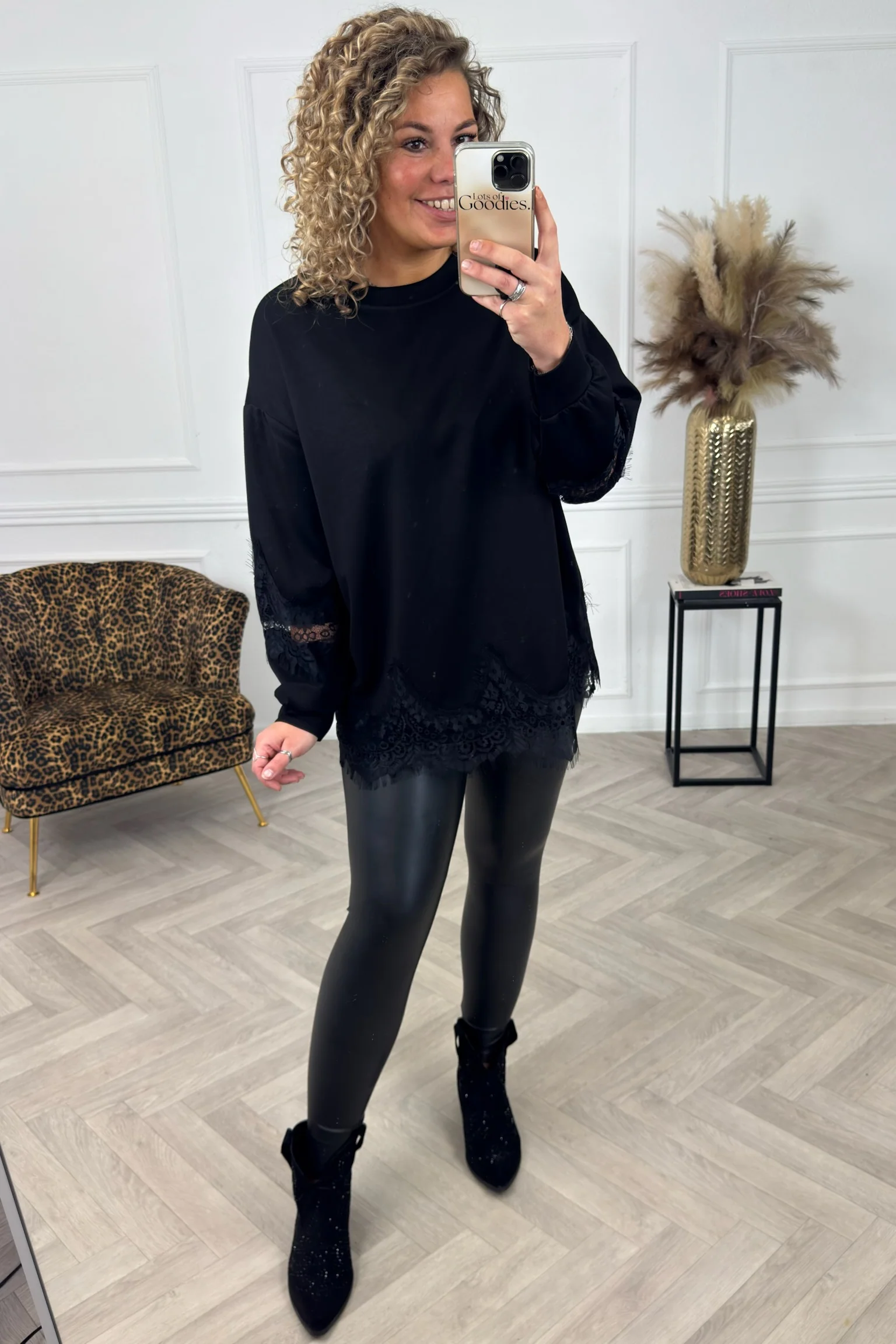 Musthave Lace Sweater - Black