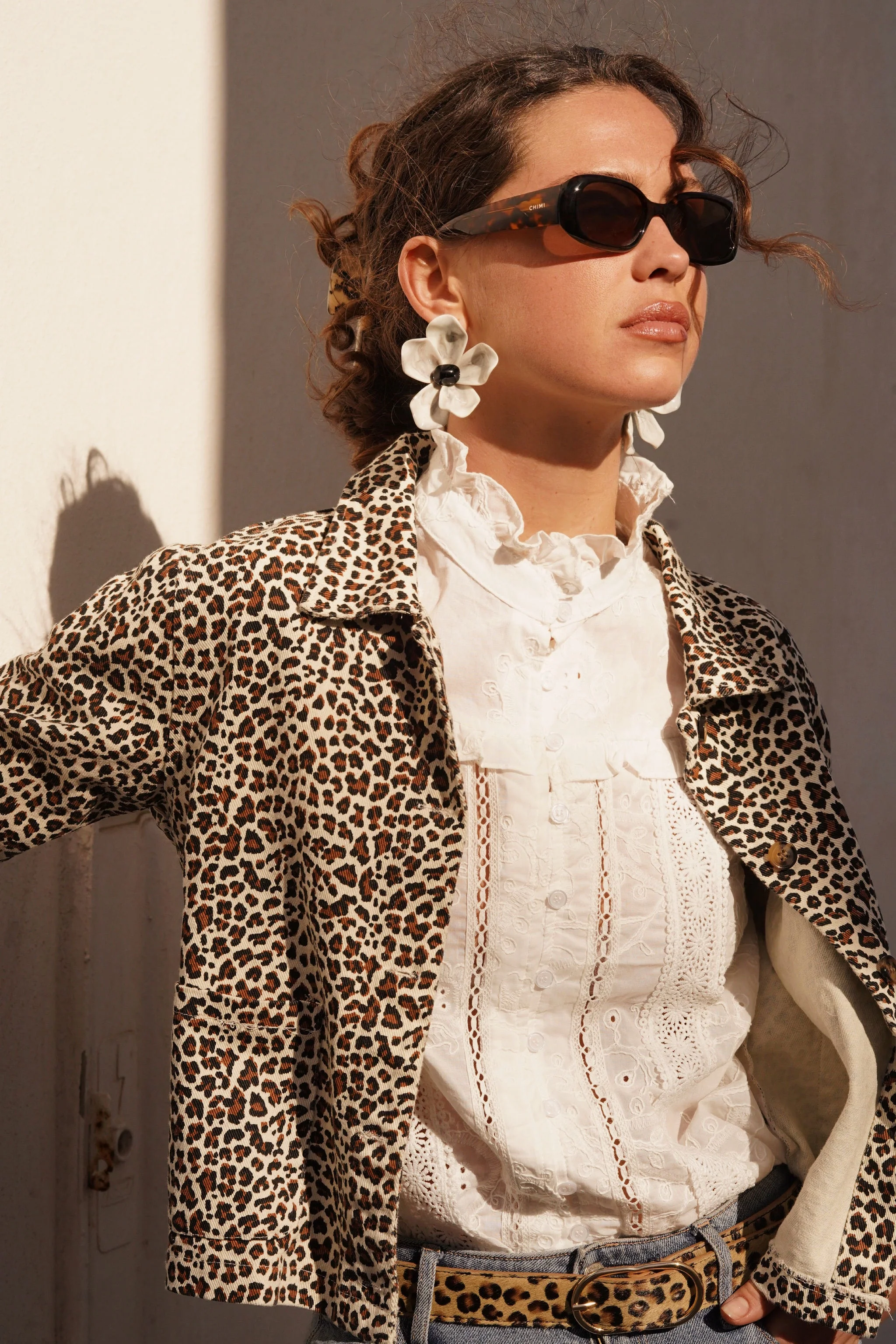 Musthave Cotton Leopard Jacket - Brown - Image 4