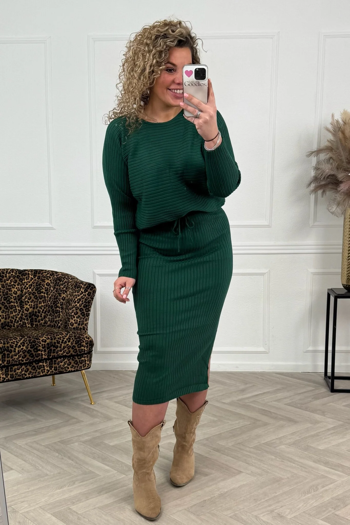 Musthave Rib Comfy Set - Bottle Green