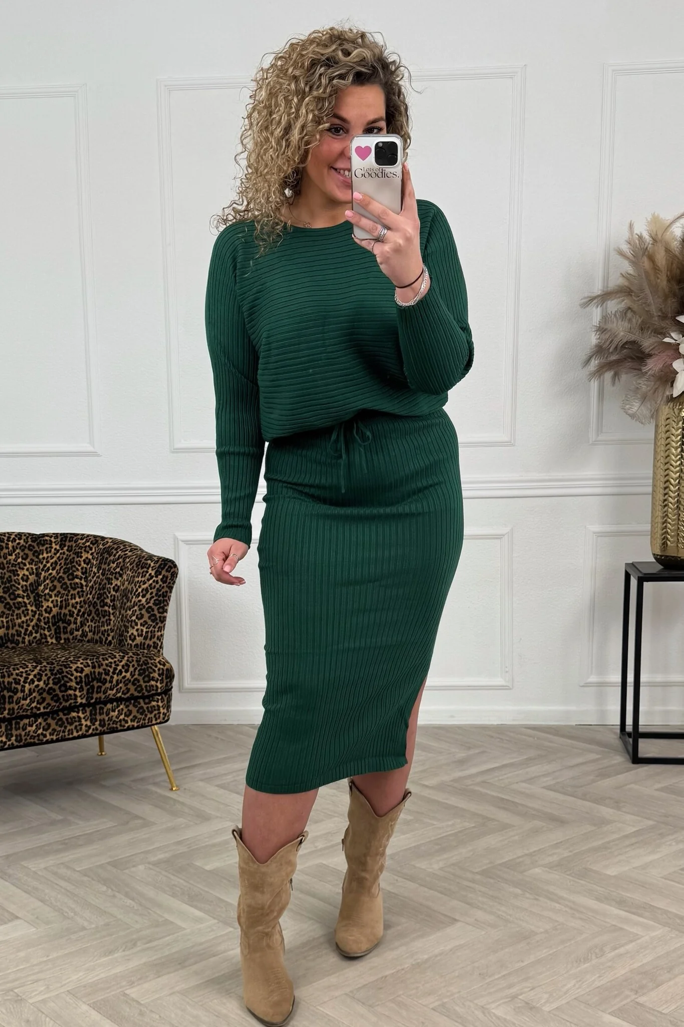 Musthave Rib Comfy Set - Bottle Green - Image 2
