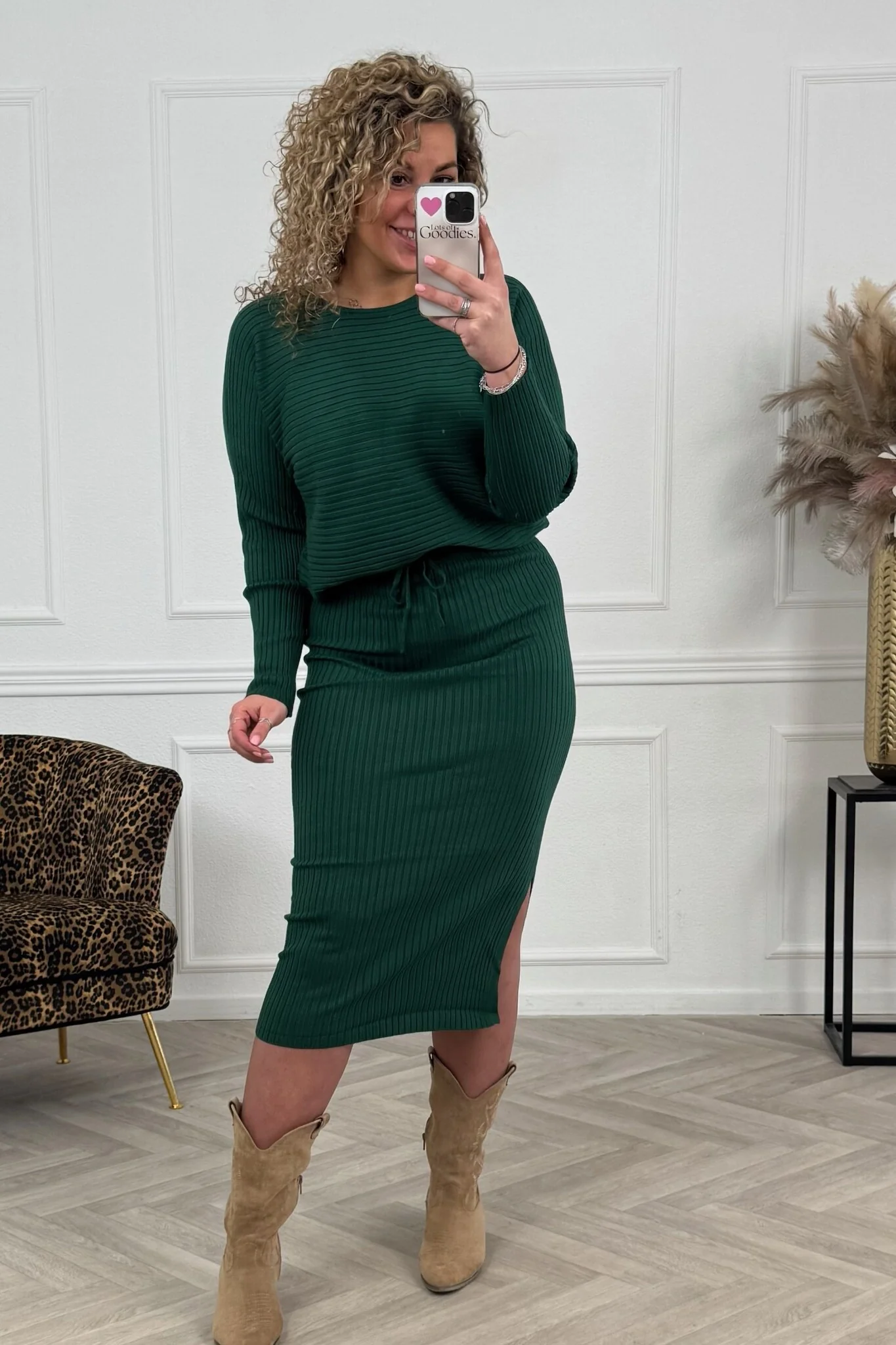 Musthave Rib Comfy Set - Bottle Green - Image 3