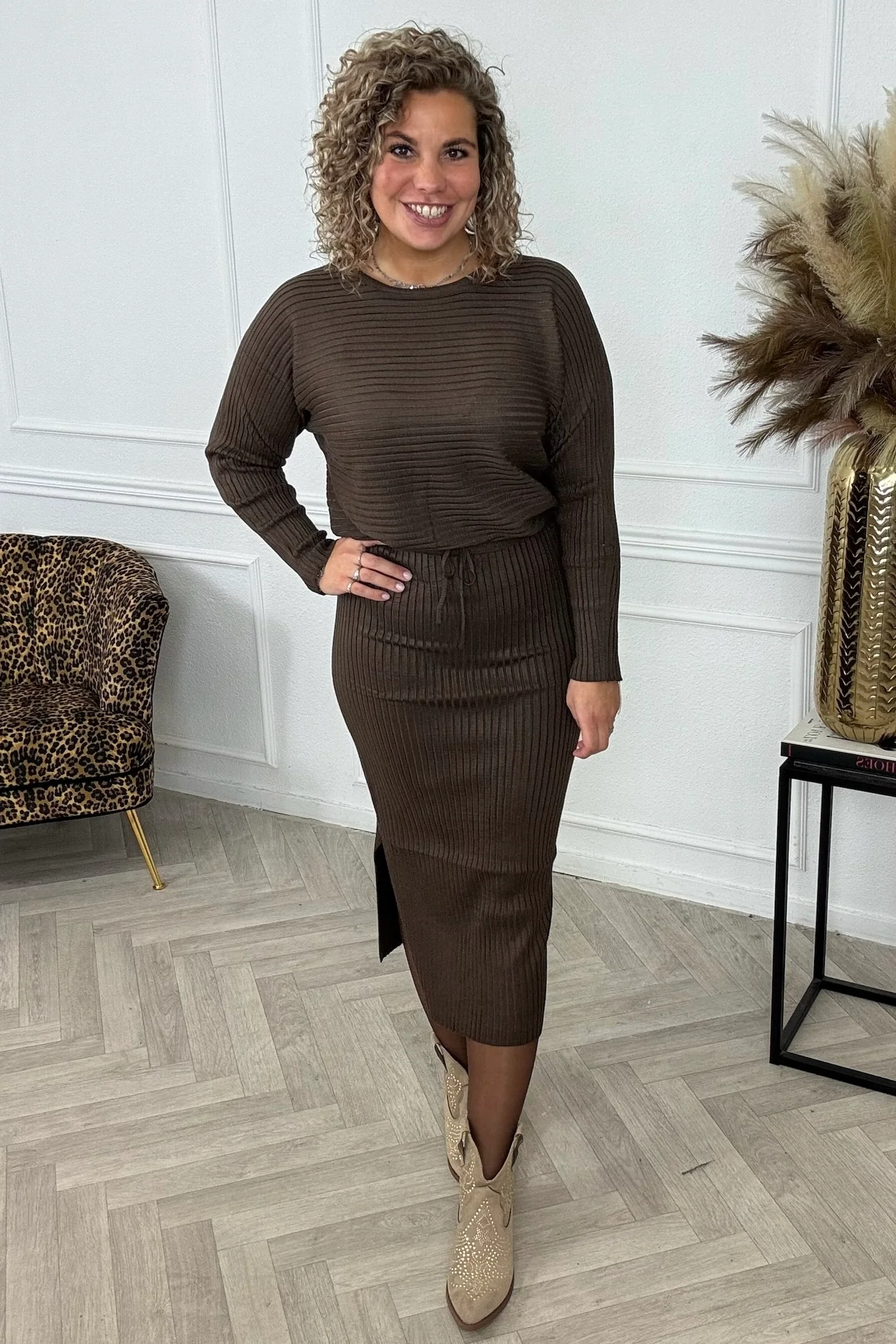 Musthave Rib Comfy Set - Chocolate - Image 5
