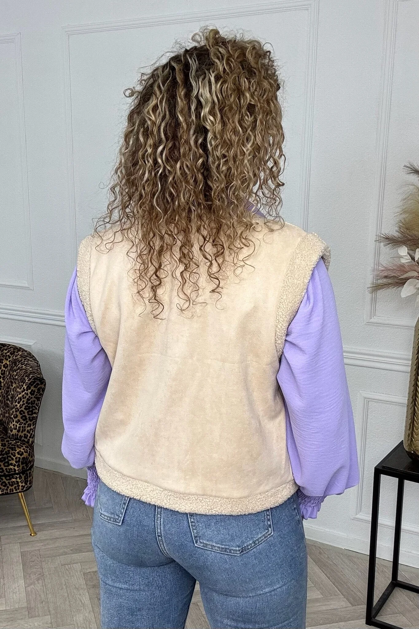 Musthave Spring Gilet - Beige/Stars - Image 5