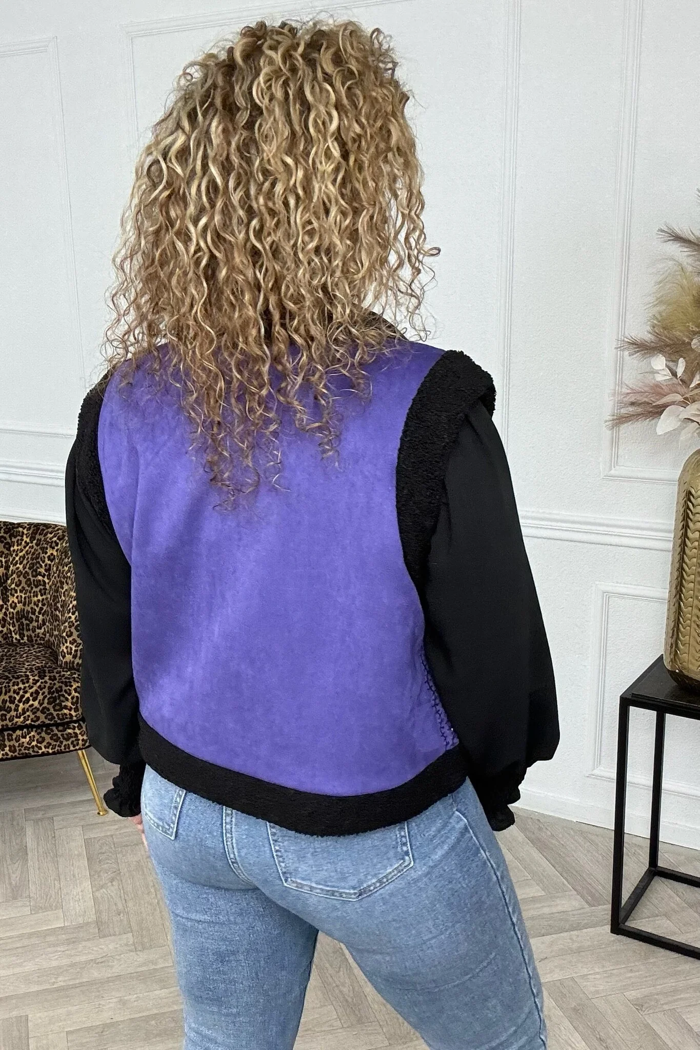 Musthave Spring Gilet - Purple/Black - Image 2