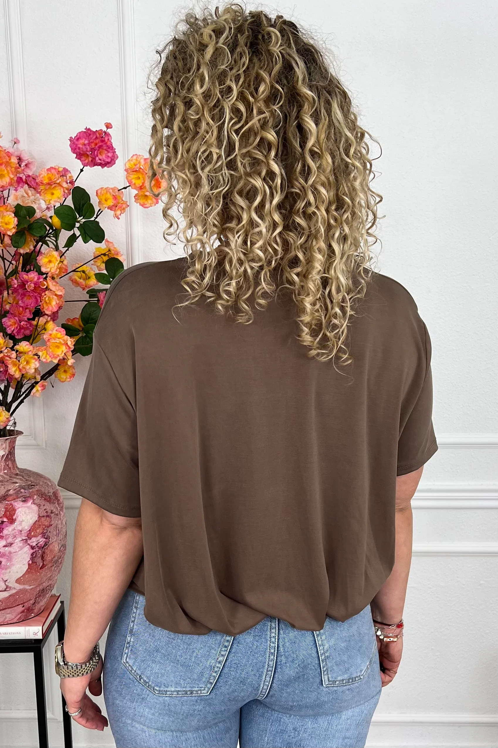 Musthave Spring Scuba Shirt - Brown - Image 3