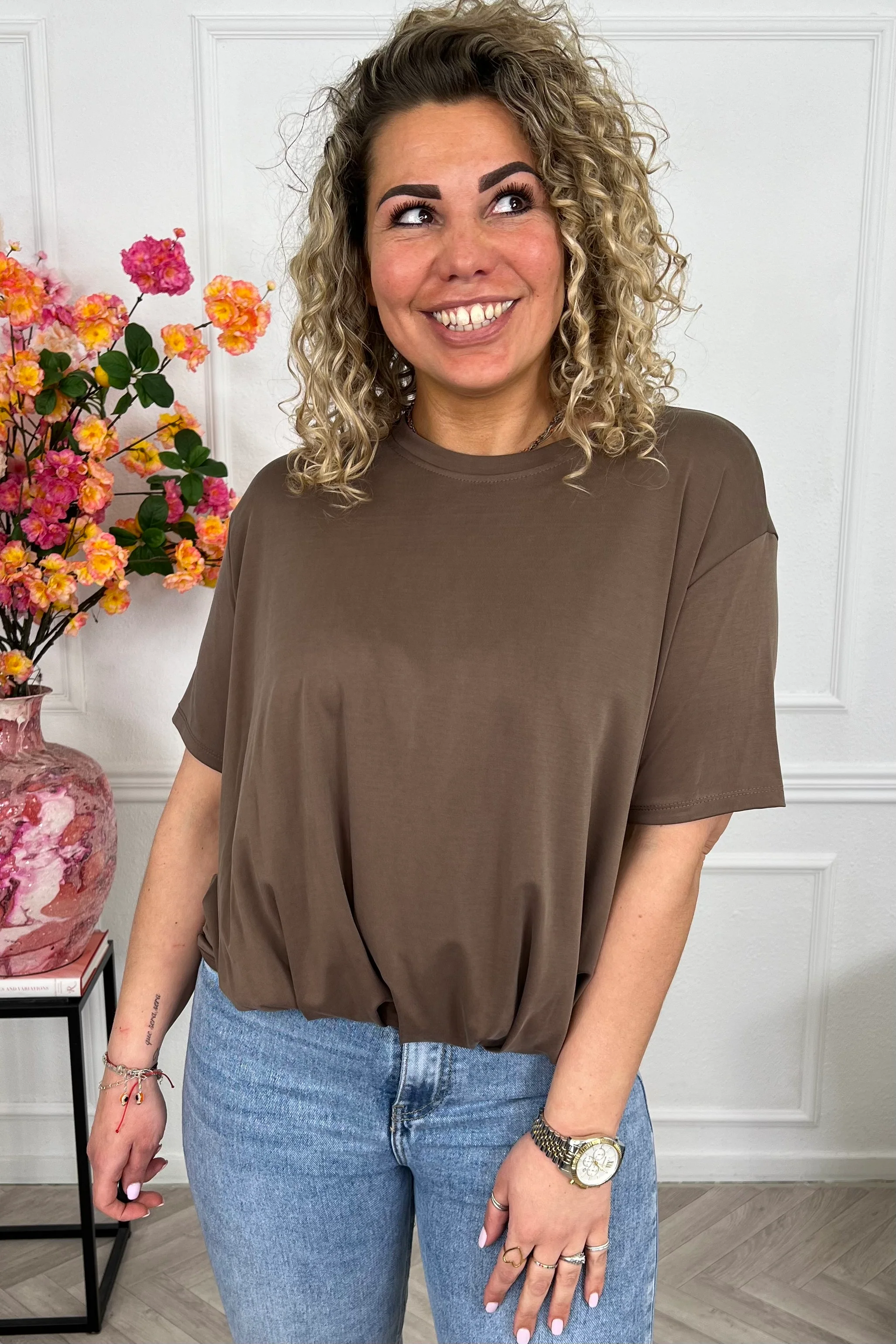 Musthave Spring Scuba Shirt - Brown - Image 8