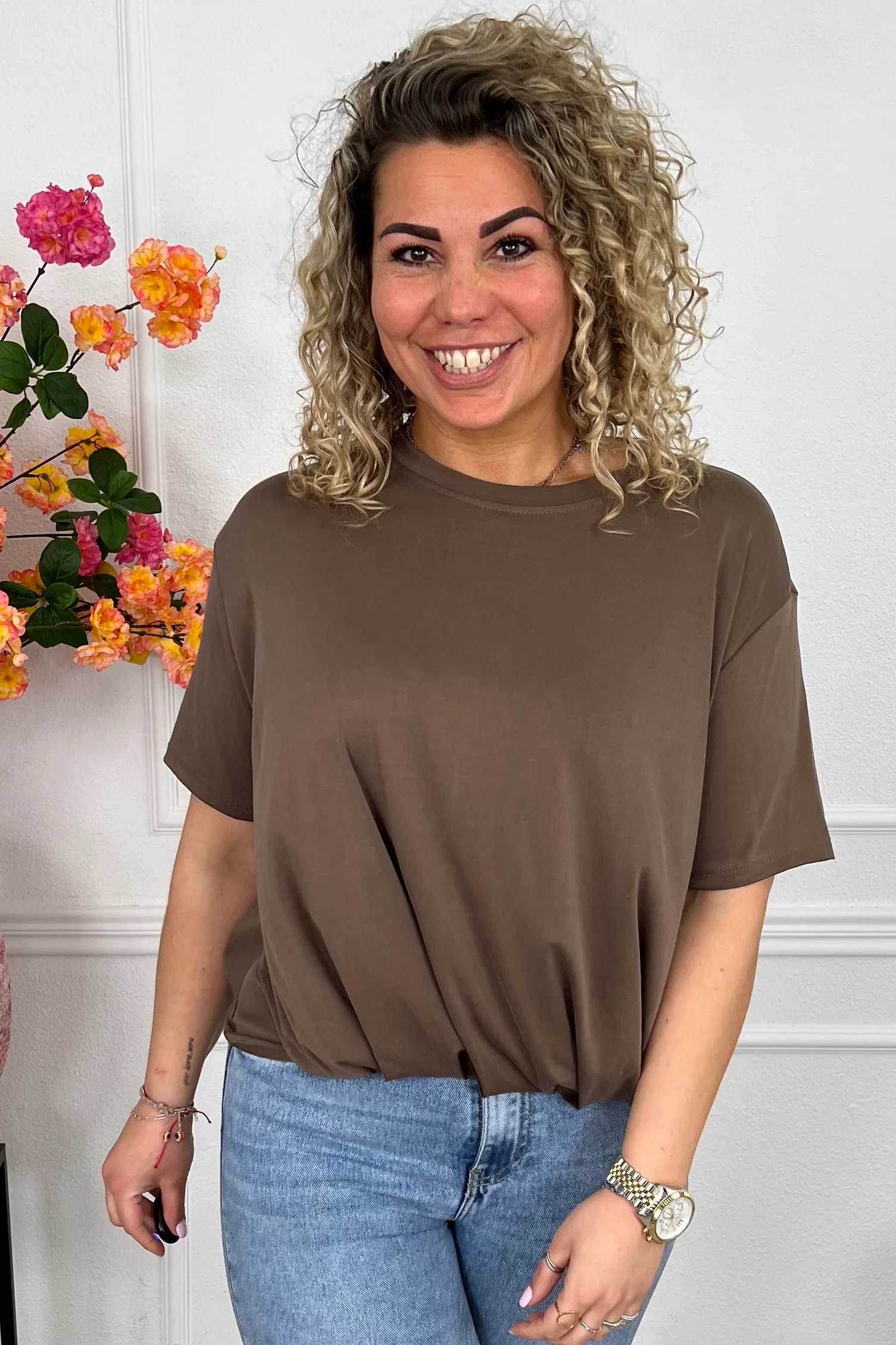 Musthave Spring Scuba Shirt - Brown - Image 9