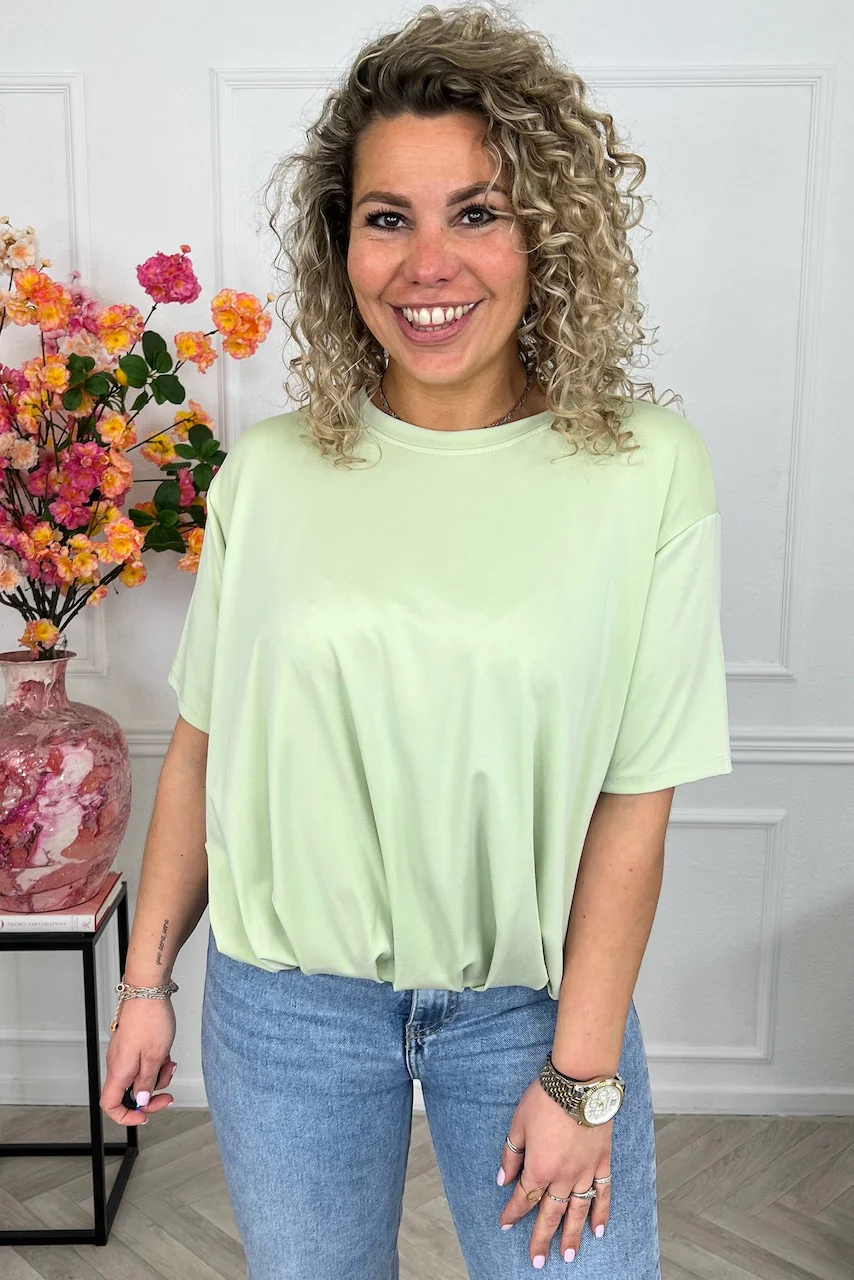 Musthave Spring Scuba Shirt - Light Green