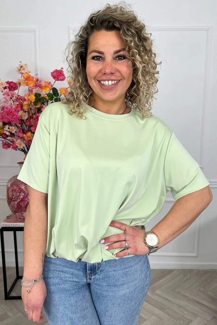 Musthave Spring Scuba Shirt - Light Green - Image 3