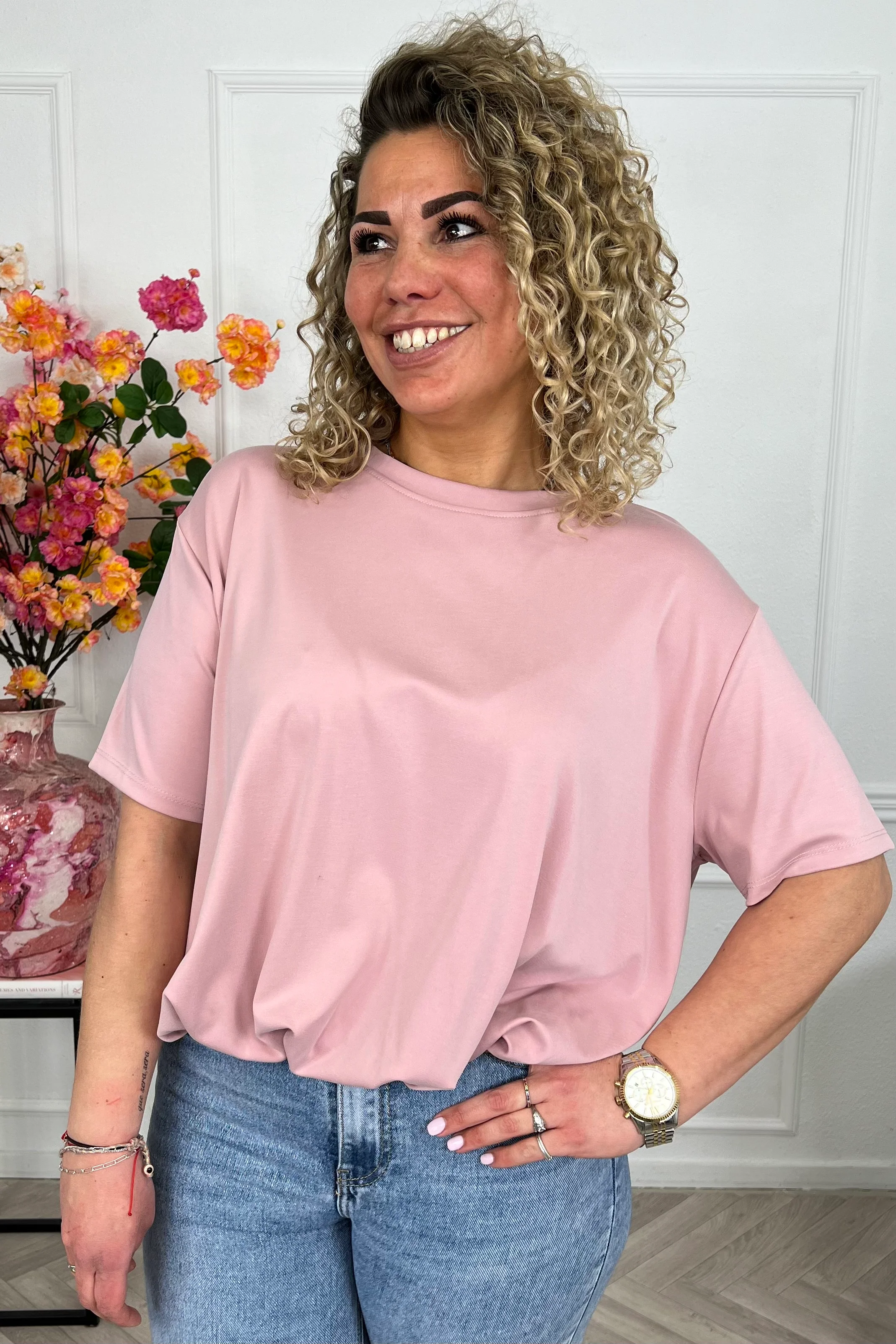 Musthave Spring Scuba Shirt - Old Pink - Image 6