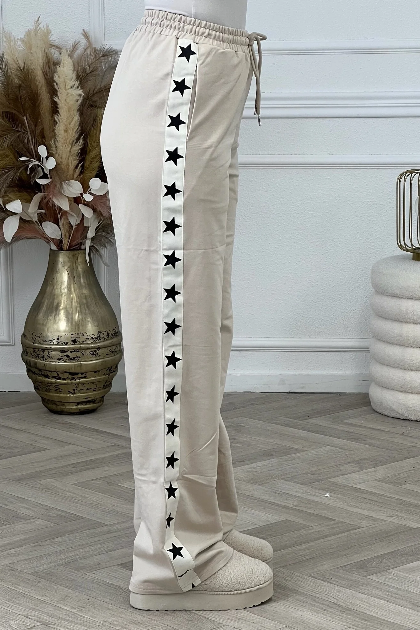 Musthave Star Jogging Pants - Beige - Image 7