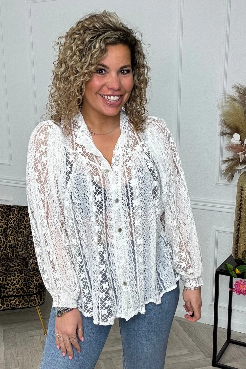 Musthave Summer Lace Blouse - White