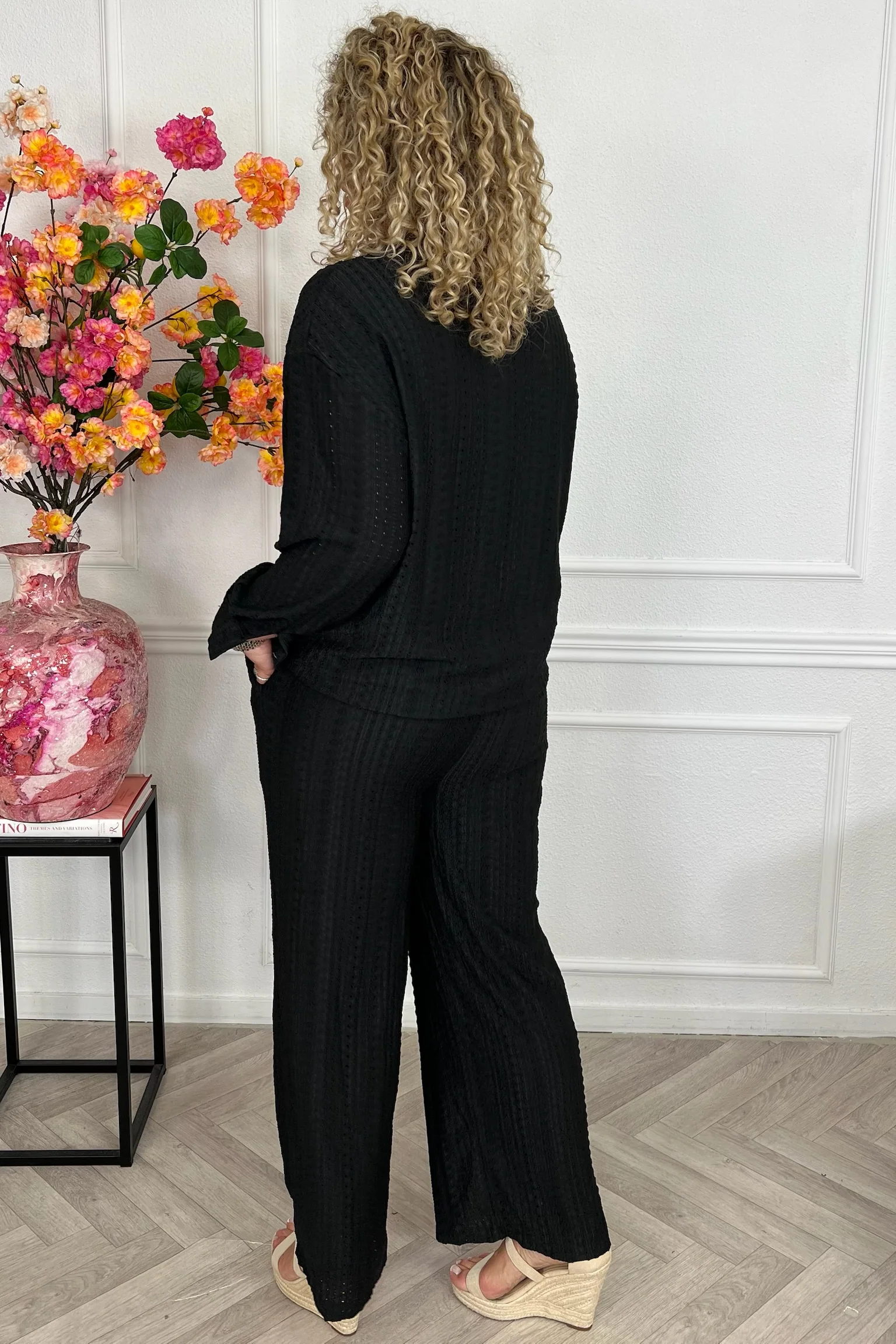 Musthave Textured Lounge Set - Black - Image 2