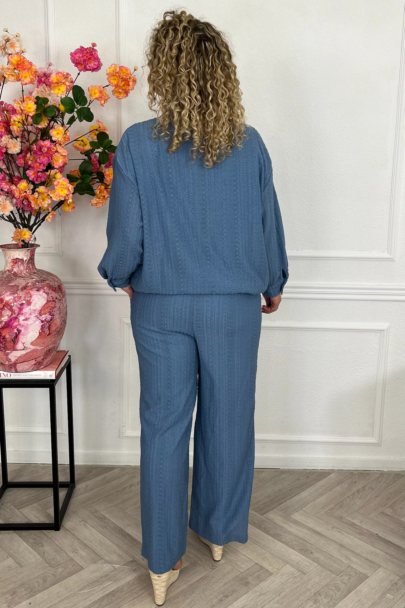 Musthave Textured Lounge Set - Denim - Image 3