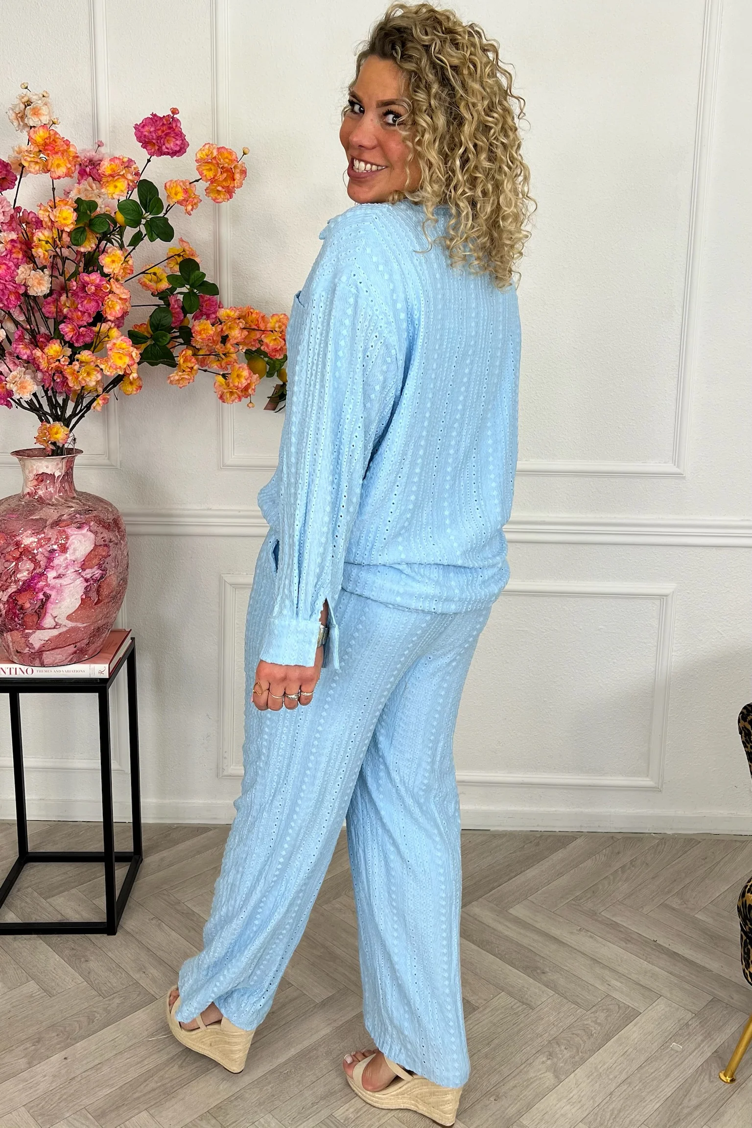 Musthave Textured Lounge Set - Light Blue - Image 2