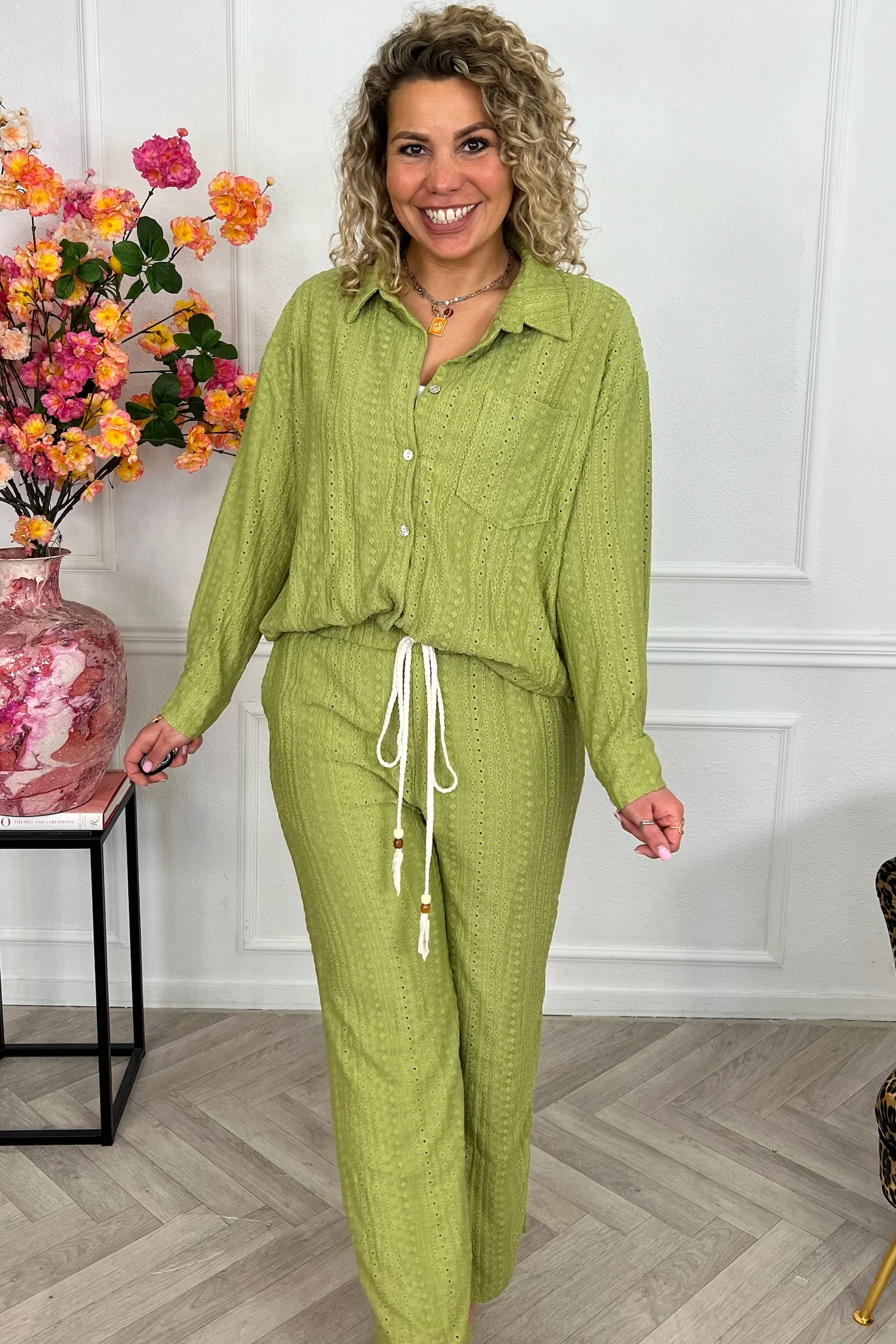 Musthave Textured Lounge Set - Pistache