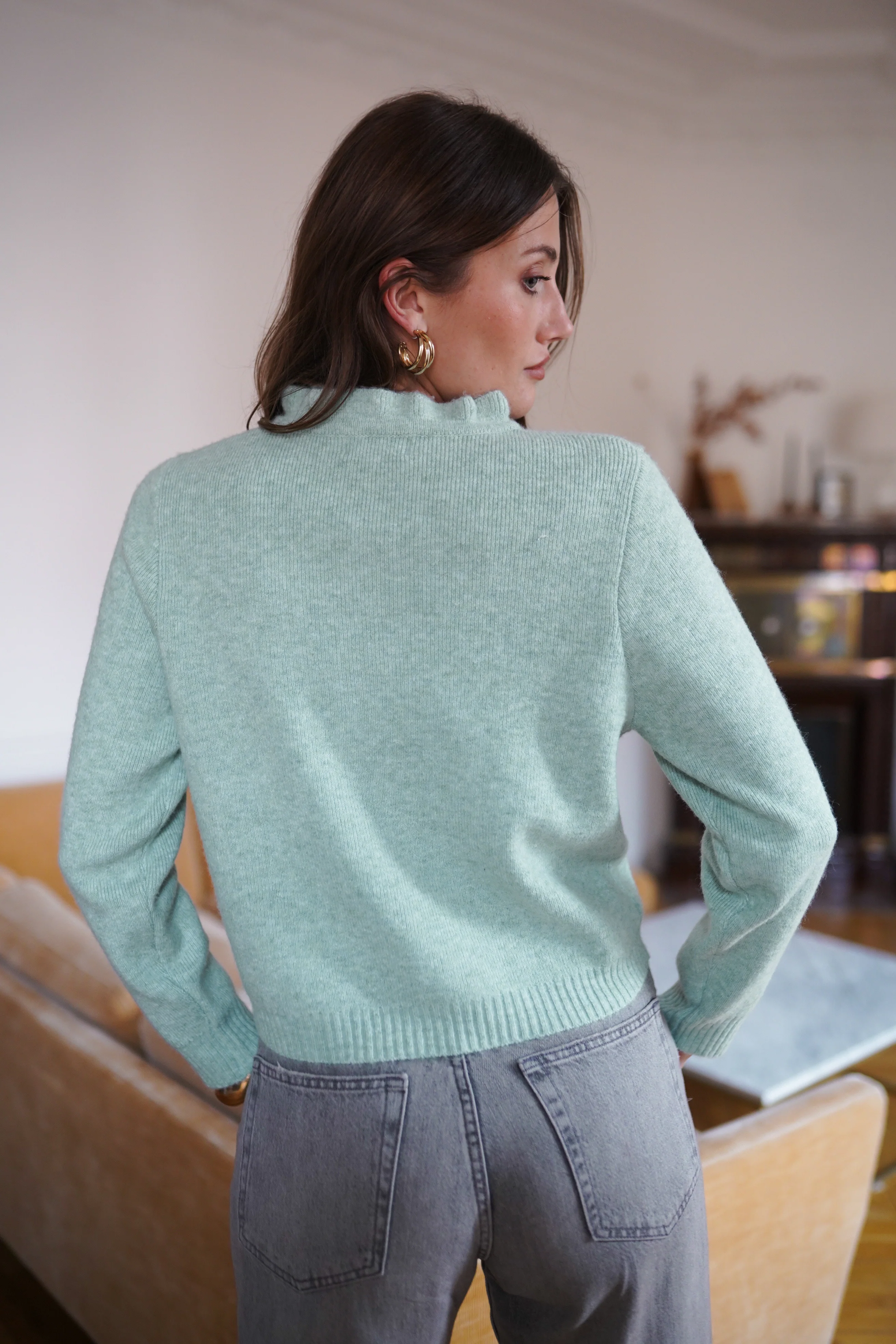 Nancy Cozy Vest - Blue - Image 3