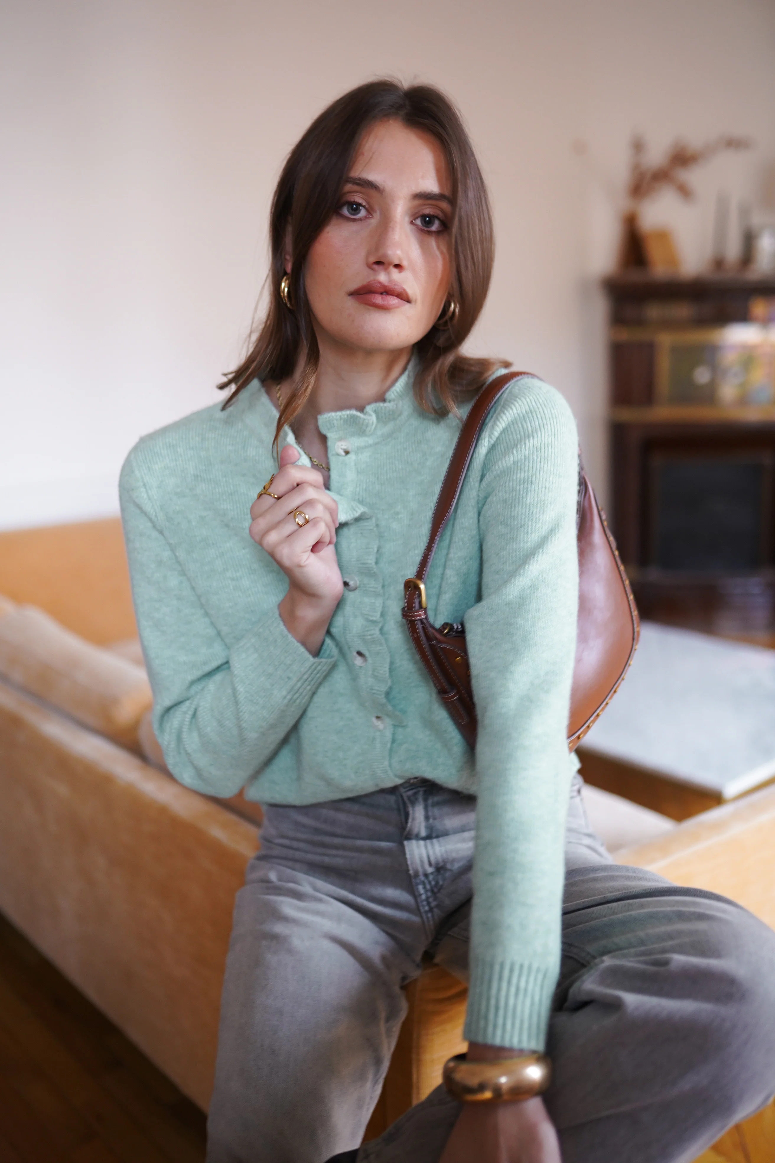 Nancy Cozy Vest - Blue - Image 4