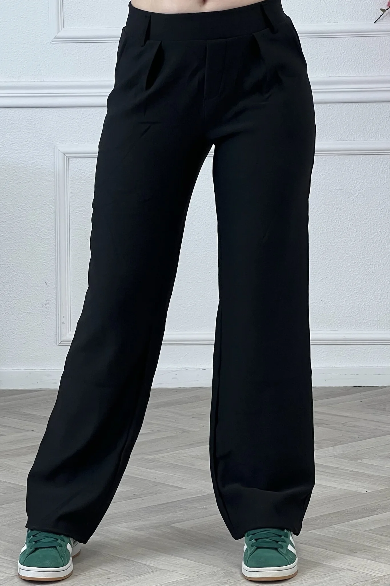 Nikki Wide Leg Pants - Black - Image 2