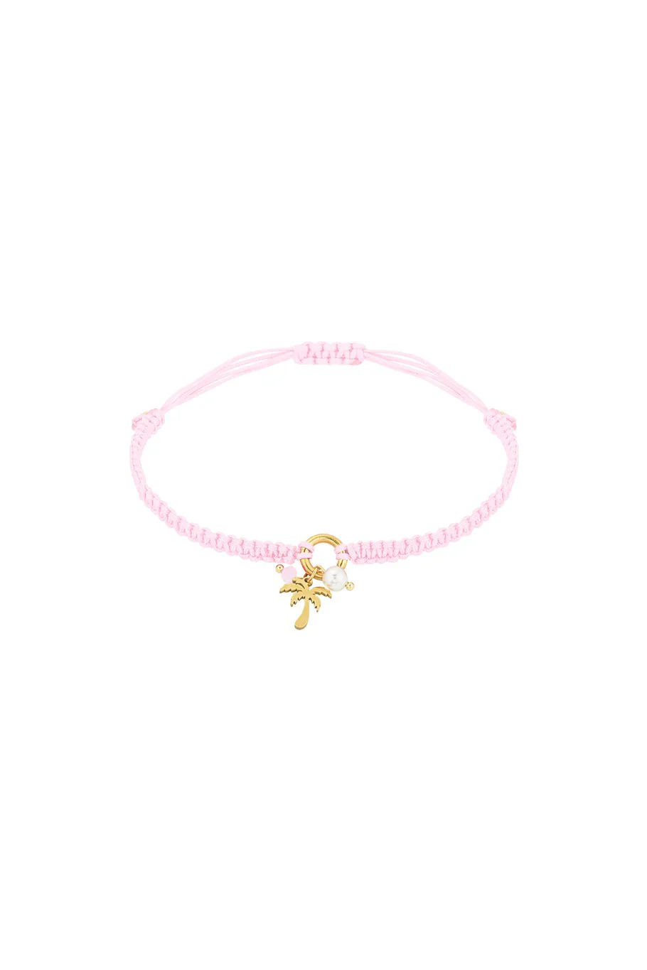 Palm Paradise Bracelet - Light Pink