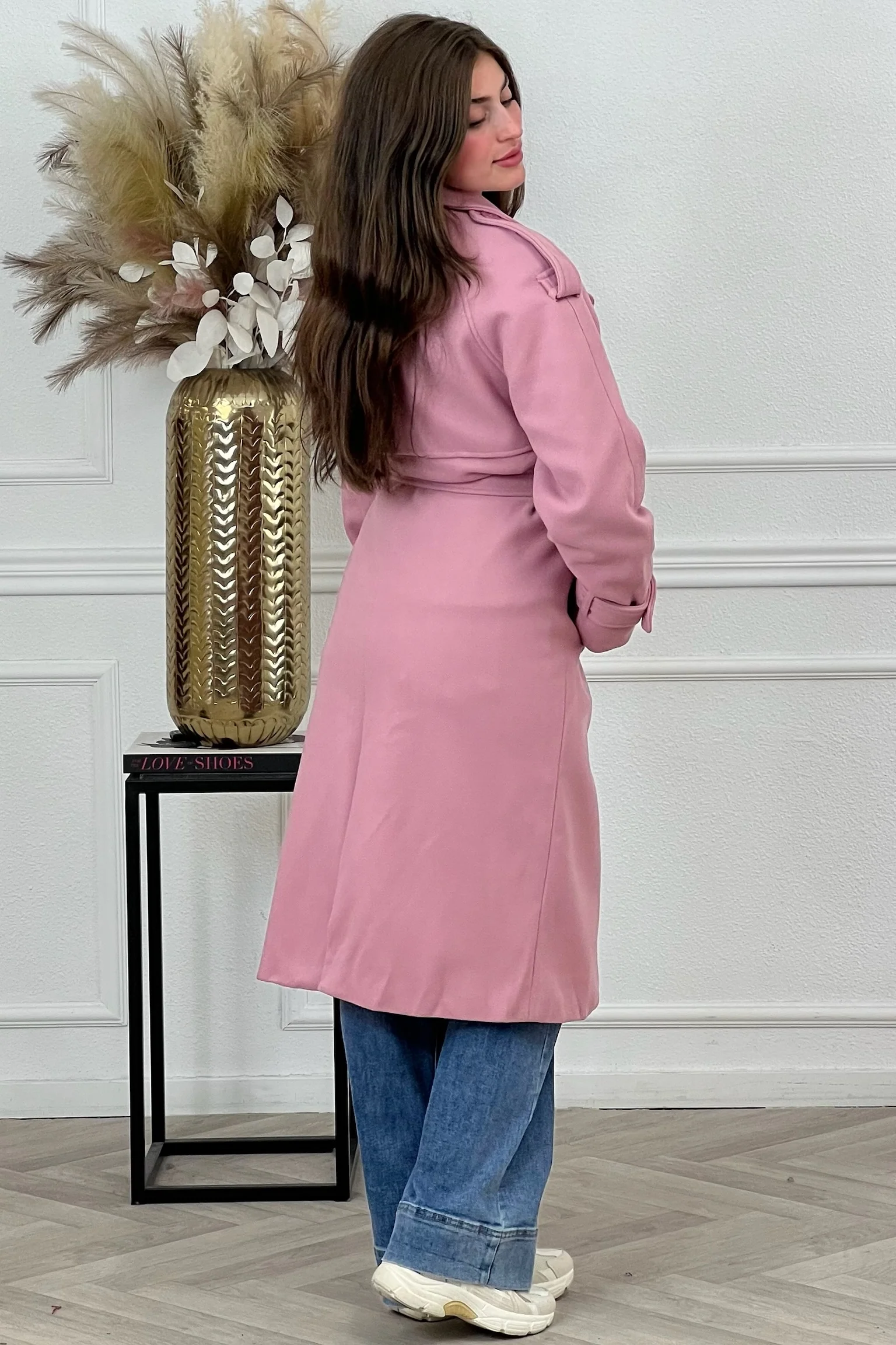 Perfect Autumn Trenchcoat - Old Pink - Image 4