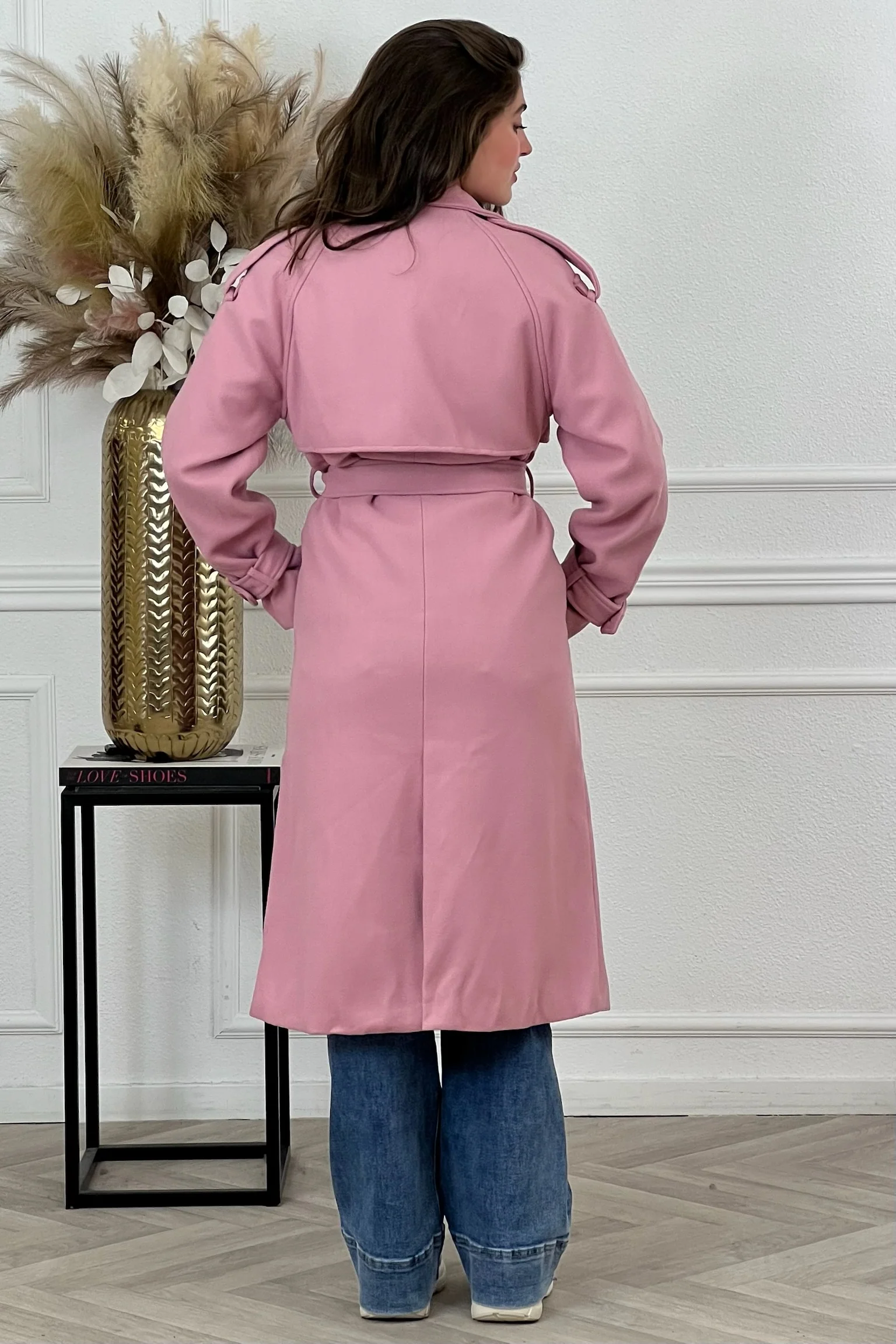 Perfect Autumn Trenchcoat - Old Pink - Image 5