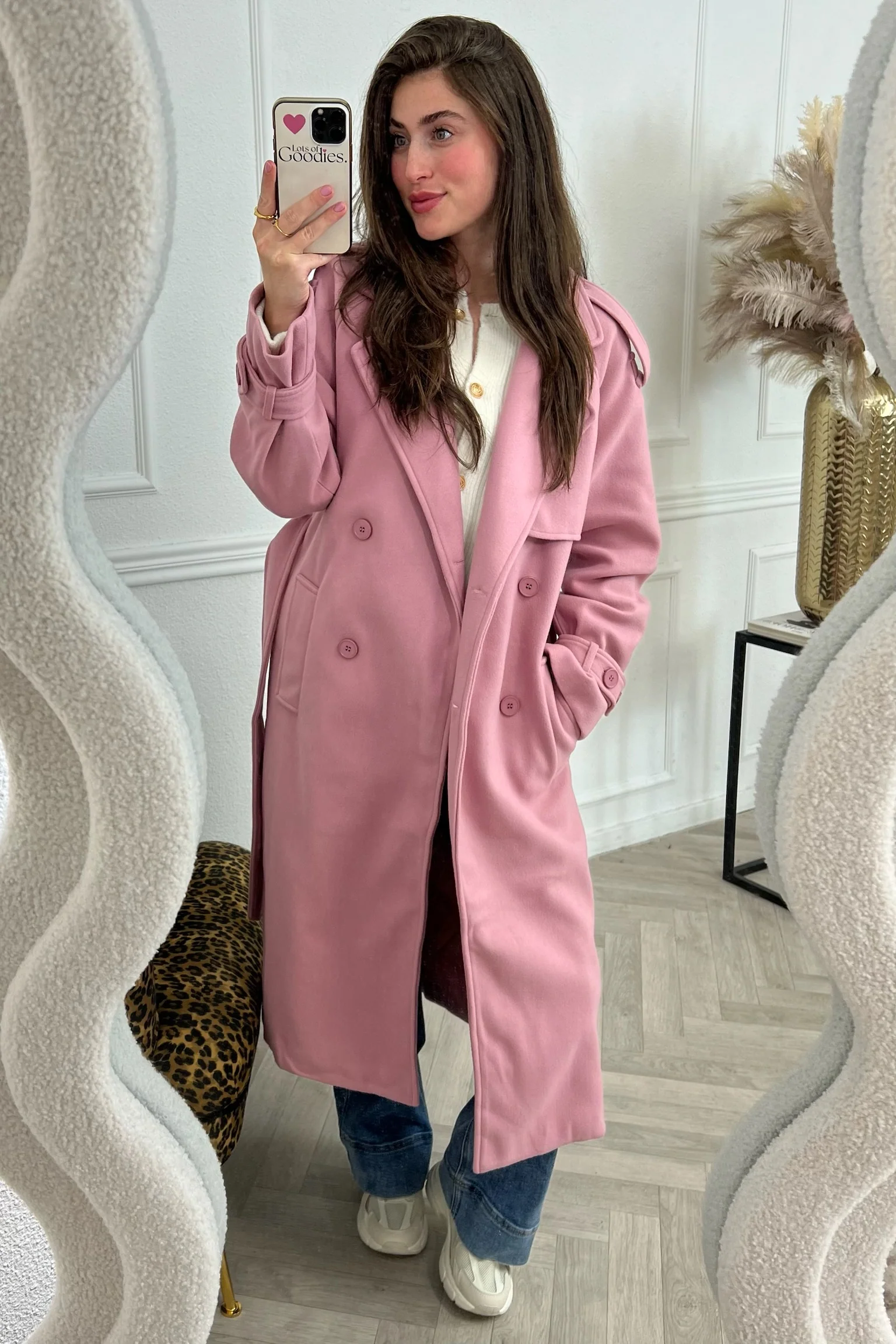 Perfect Autumn Trenchcoat - Old Pink - Image 7