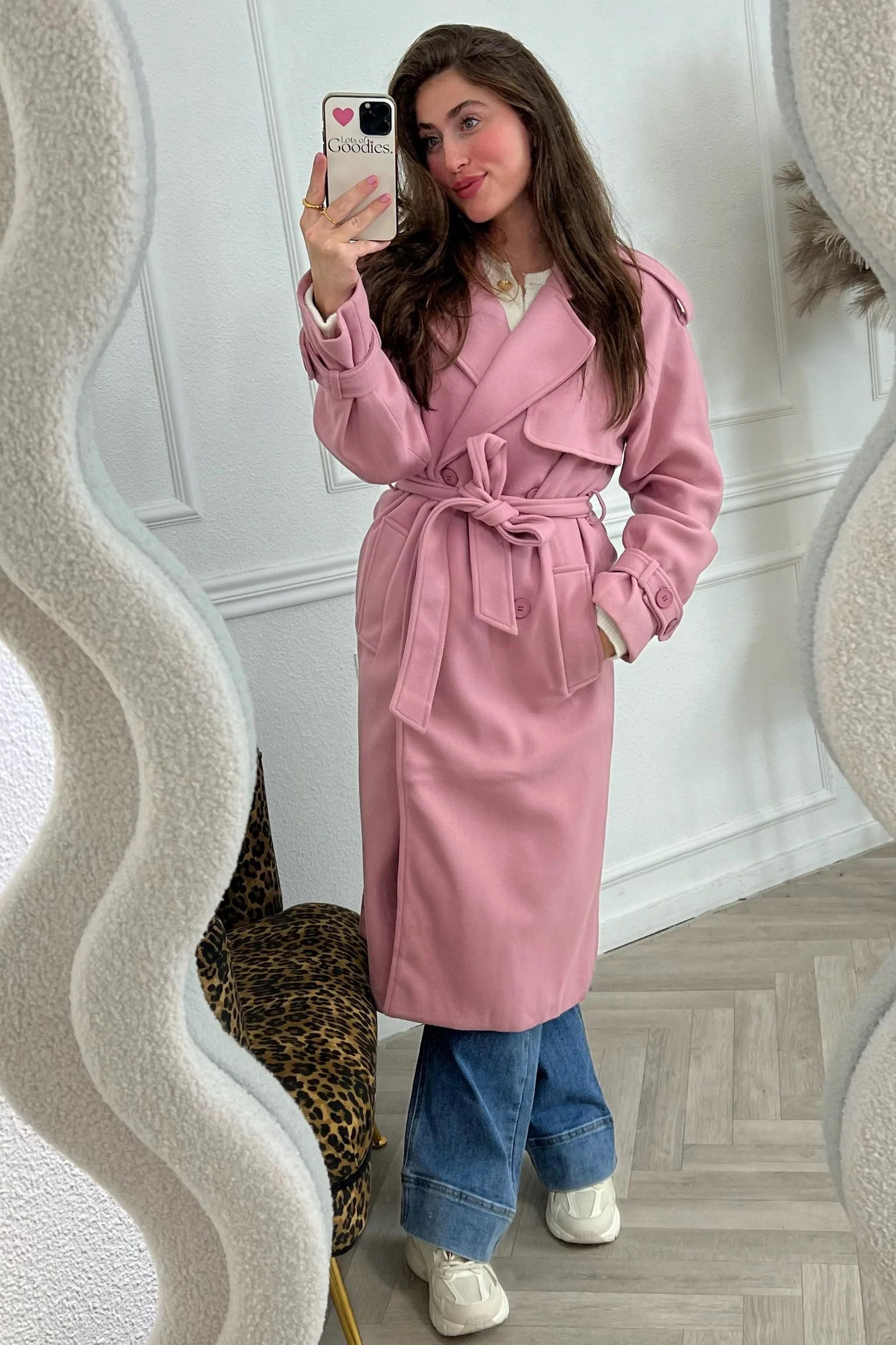 Perfect Autumn Trenchcoat - Old Pink - Image 8