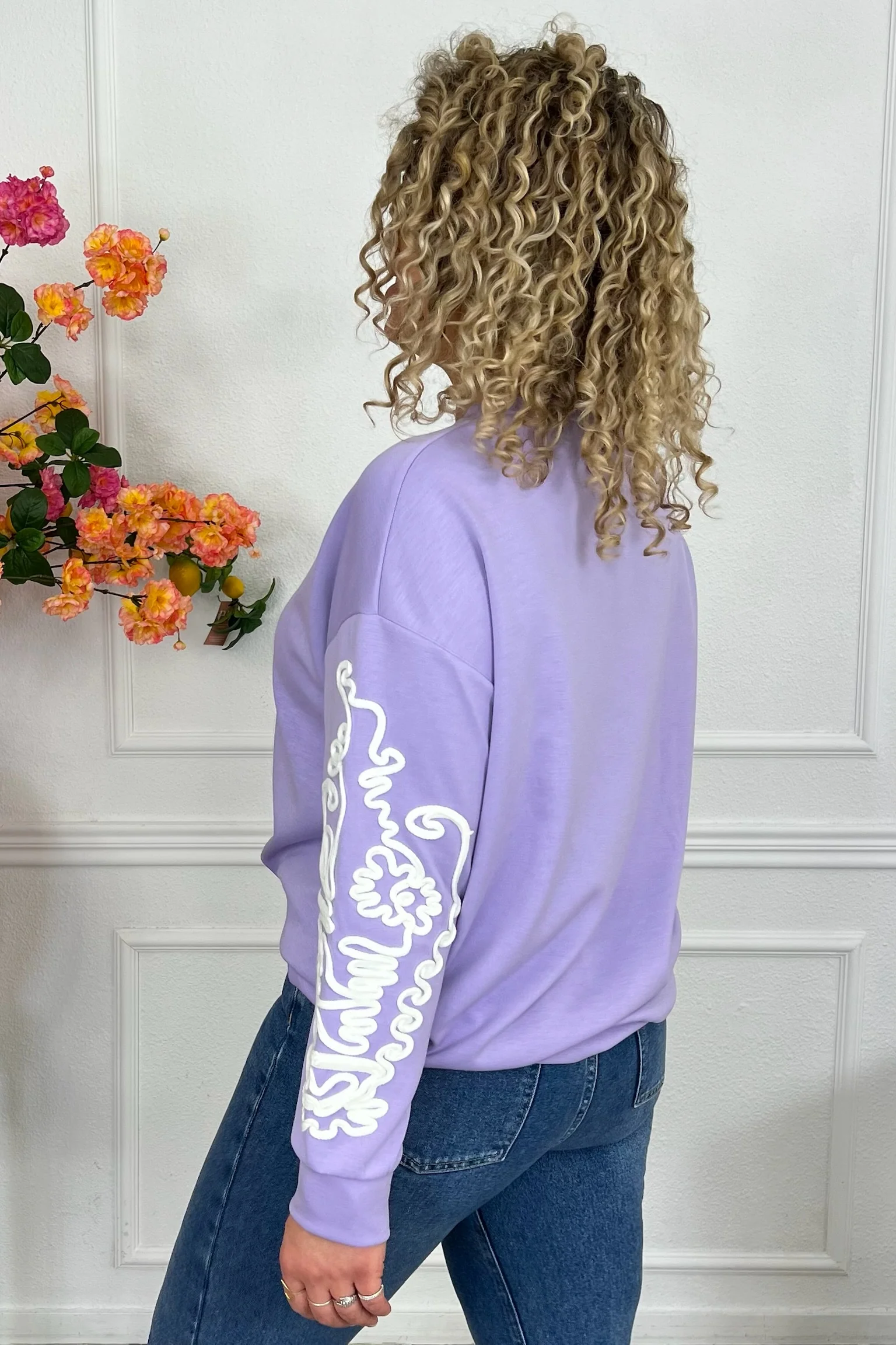 Perfect Barok Sleeve Sweater - Lila - Image 6